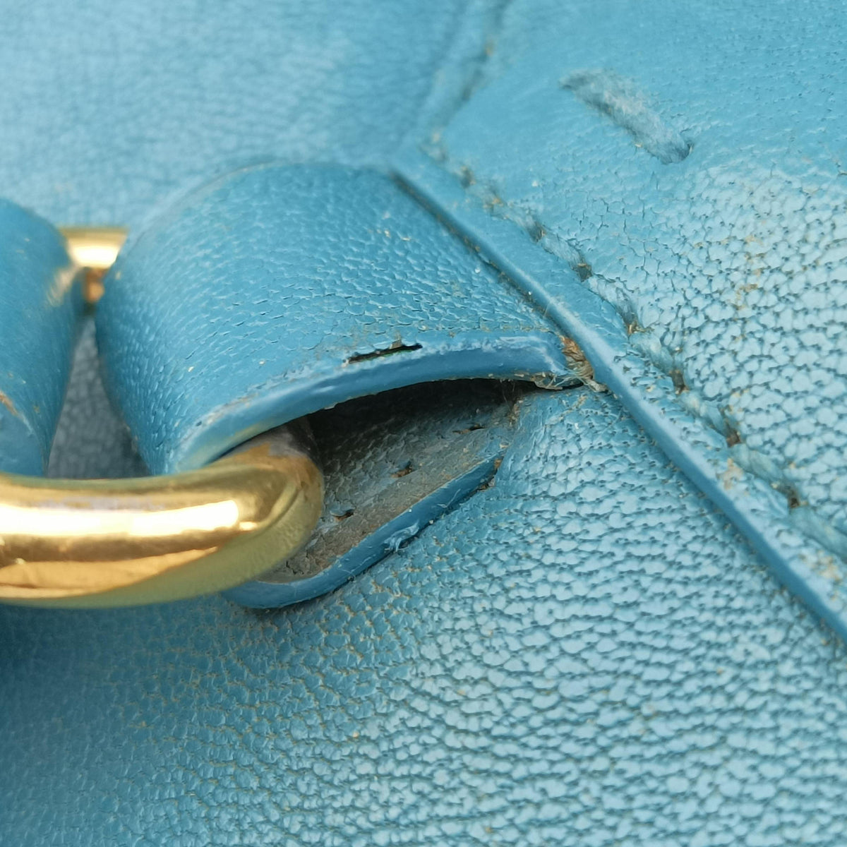 Y LIGNE Petit Cabas Blue Leather 275091 275091.001998Yライン プチカバス ブルー レザー 275091 275091.001998