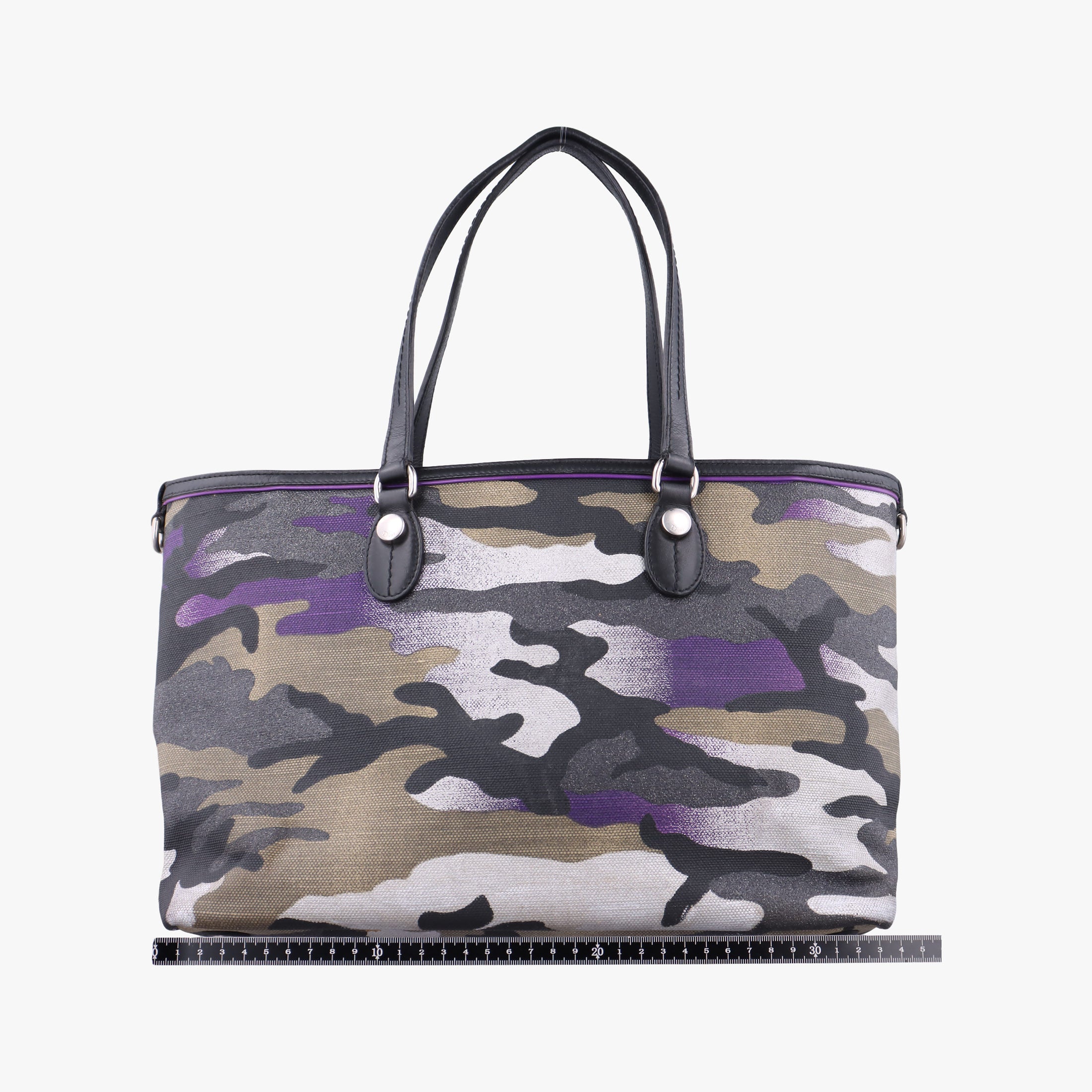 Pre-owned Christian Dior Camouflage Print Bowler Multicolour canvas shoulderbag | stylenewstar