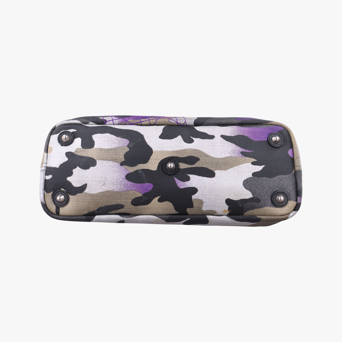Pre-owned Christian Dior Camouflage Print Bowler Multicolour canvas shoulderbag | stylenewstar