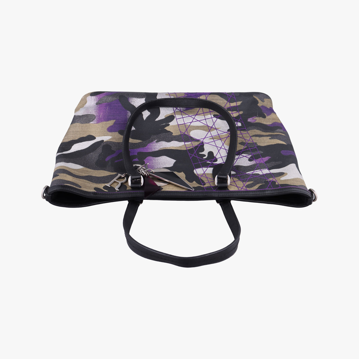 Pre-owned Christian Dior Camouflage Print Bowler Multicolour canvas shoulderbag | stylenewstar