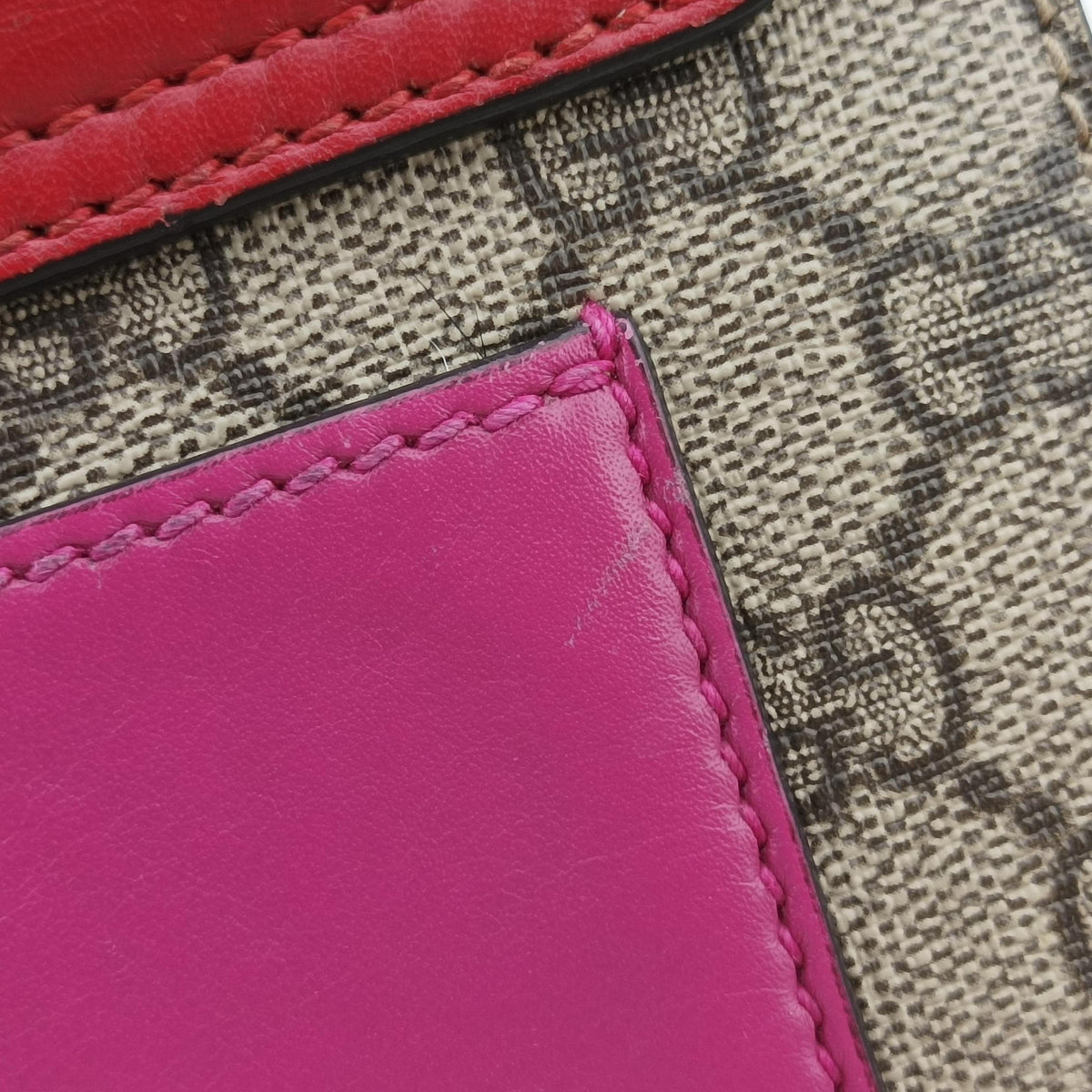 Padlock beige×multi PVC coated canvas×Leather 409487 G020805255パドロック ベージュ×マルチ PVCコーティングキャンバス×レザー 409487 G020805255