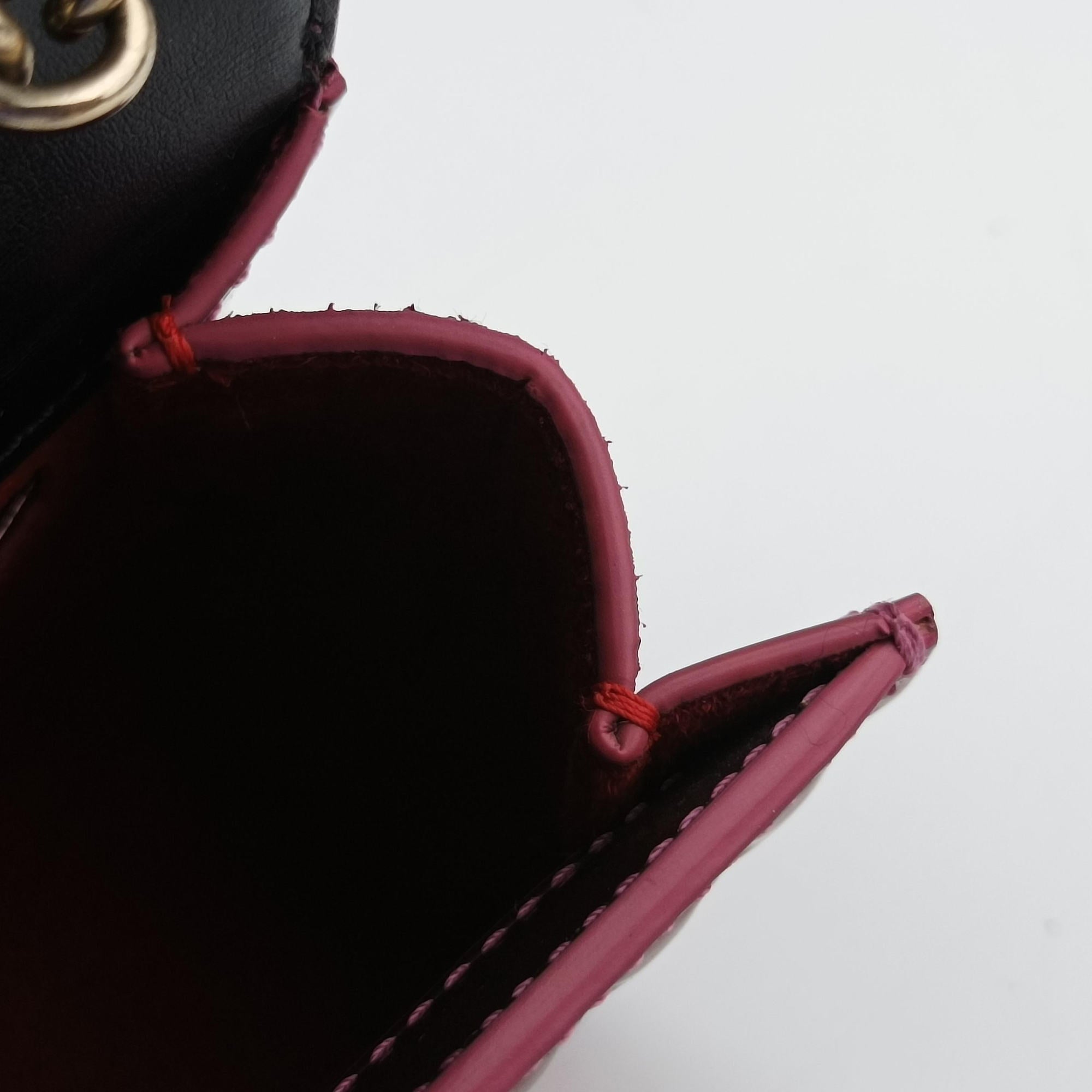 Pre-owned Christian Louboutin Sweet Charity Scarabe Spike Pink Patent shoulderbag | stylenewstar