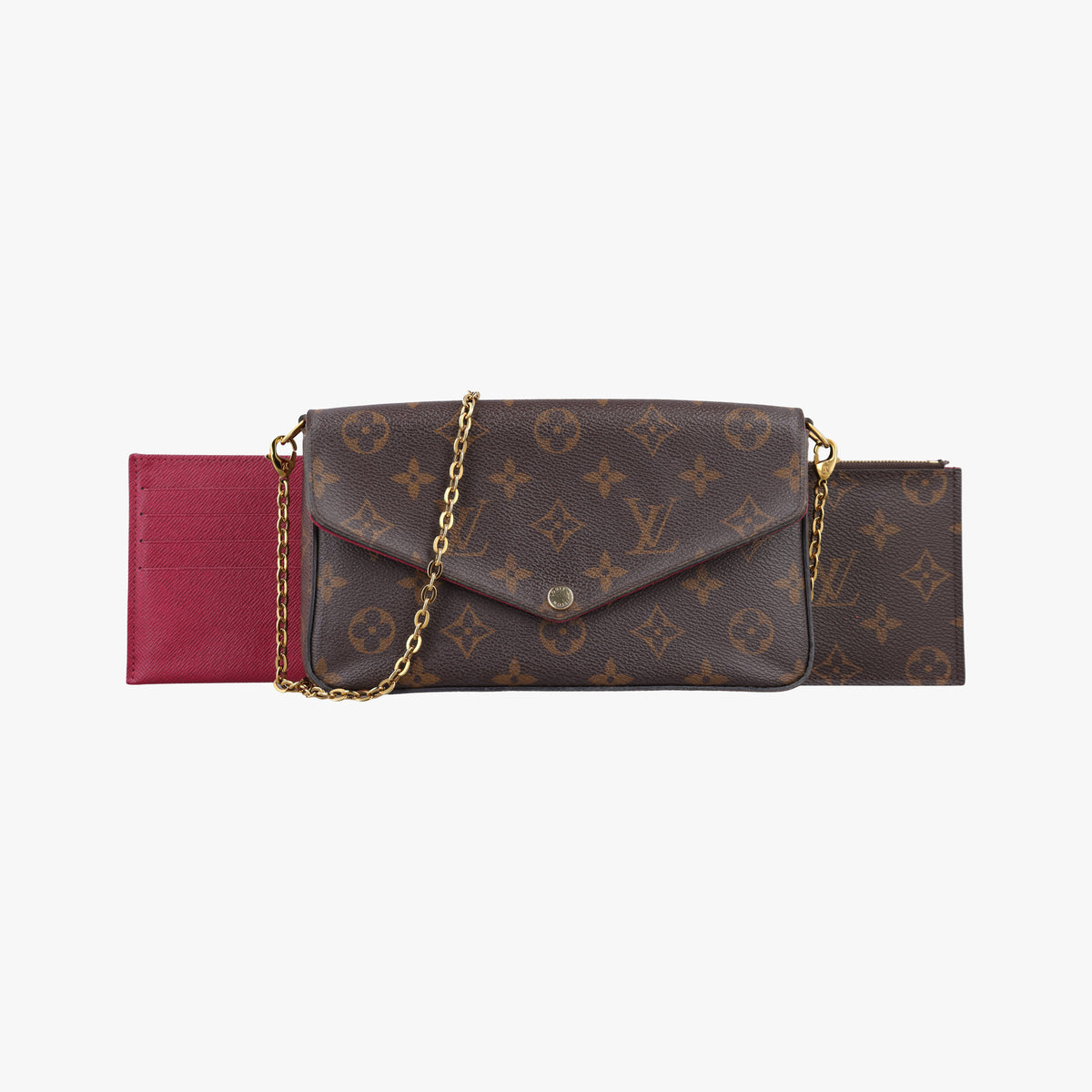 Pochette Felicie Brown Monogram Canvas M61276 CA4109 IC Chipポシェット フェリシー モノグラム/ブラウン モノグラムキャンバス M61276 CA4109 ICチップ