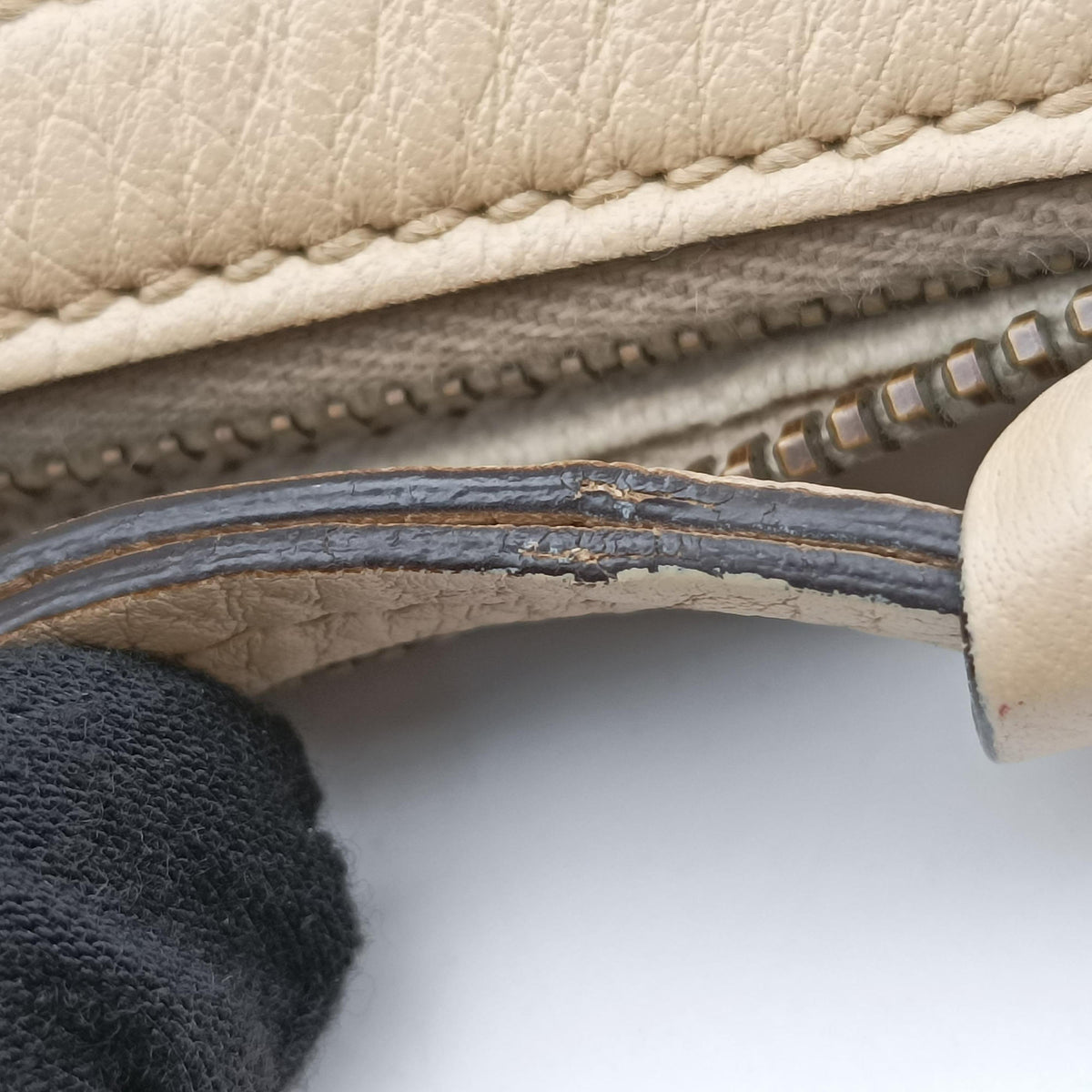 Miss GG Hobo beige×White canvas×leather 326514 D017055745ミス GG ホーボー ベージュ×ホワイト キャンバス×レザー 326514 D017055745