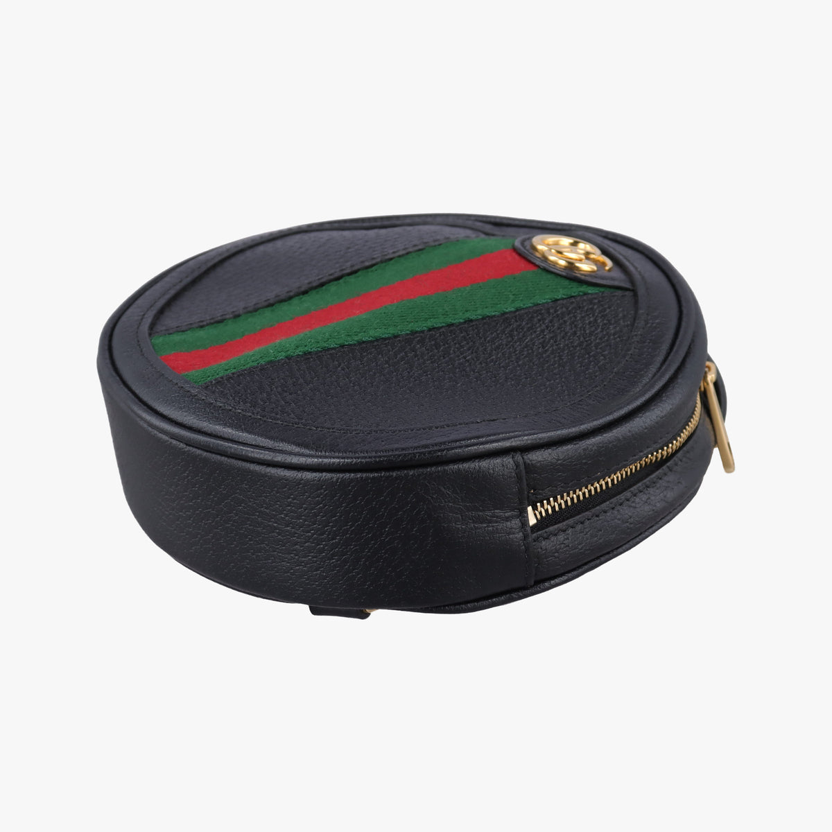 Pre-owned Gucci Ophidia Black×green×red Leather 598661 shoulderbag | stylenewstar