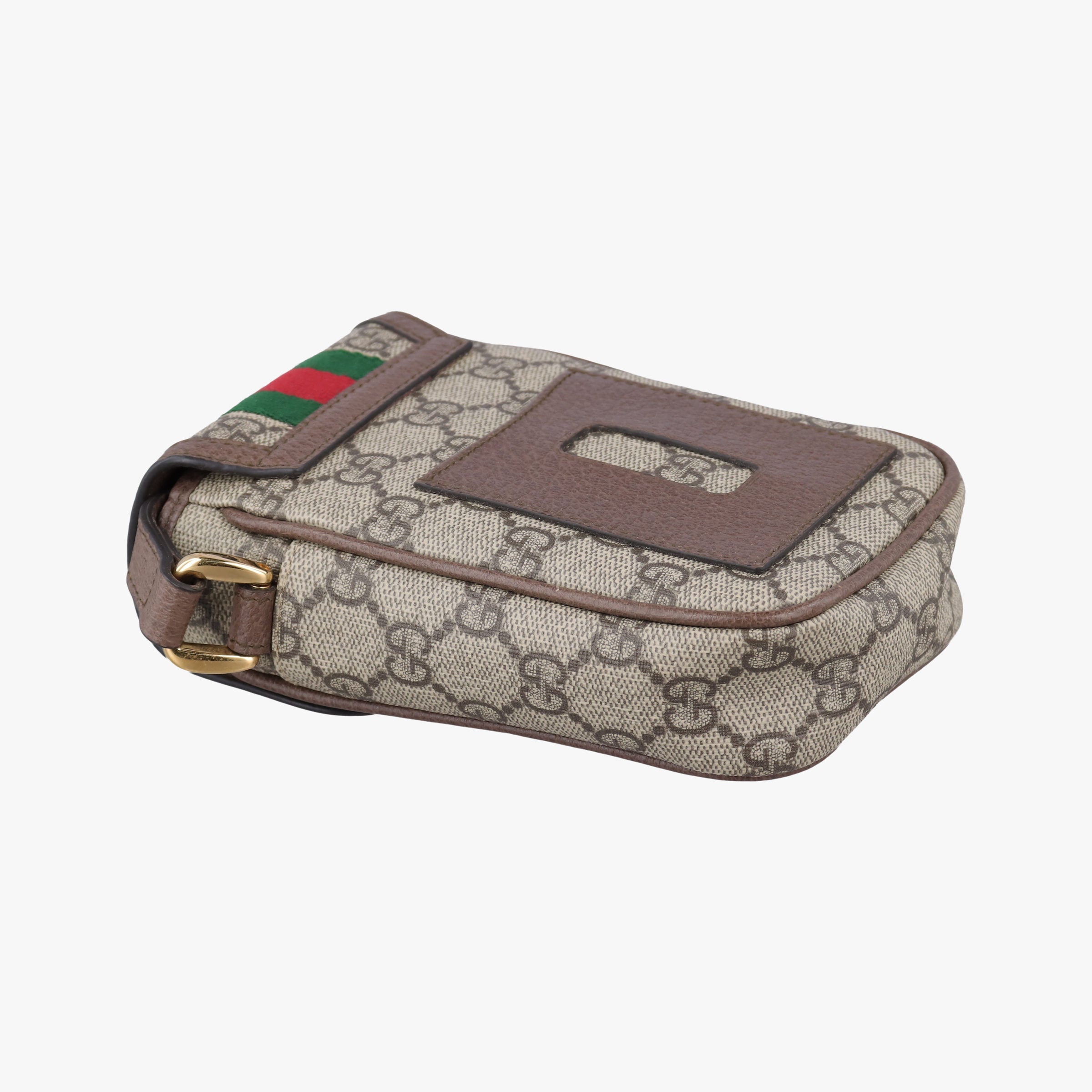 Pre-owned Gucci Ophidia Brown×red×green PVC coated canvas×Leather 598912 shoulderbag | stylenewstar