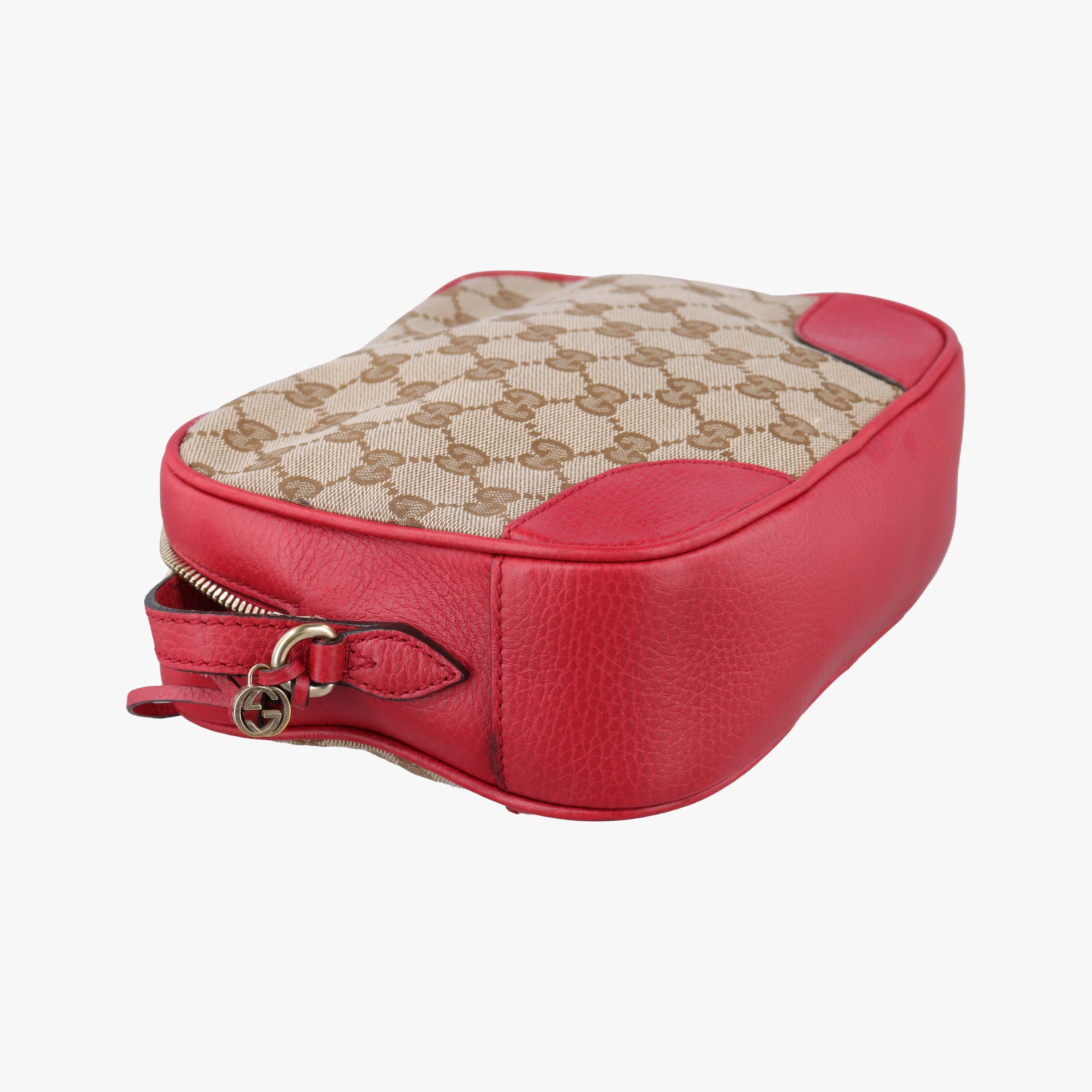 Bree Microguccissima Beige x red Canvas×Leather 449413 I023427209ブリー マイクログッチシマ ベージュ×レッド キャンバス×レザー 449413 I023427209