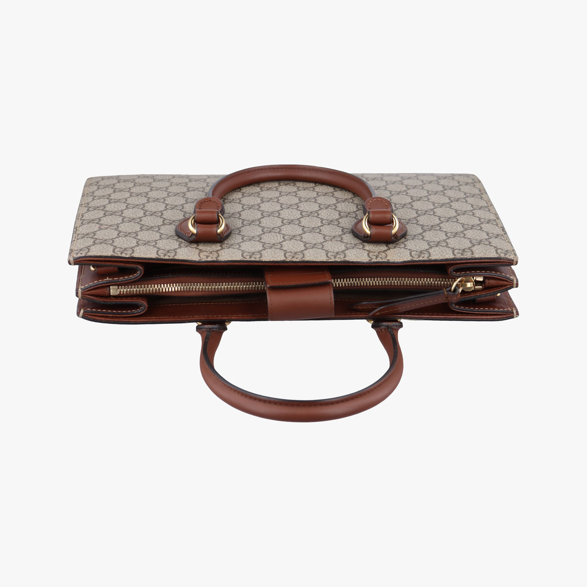 GG SUPREME beige×brown PVC coated canvas×Leather 409531 C019526158GGスプリーム ベージュ×ブラウン PVCコーティングキャンバス×レザー 409531 C019526158