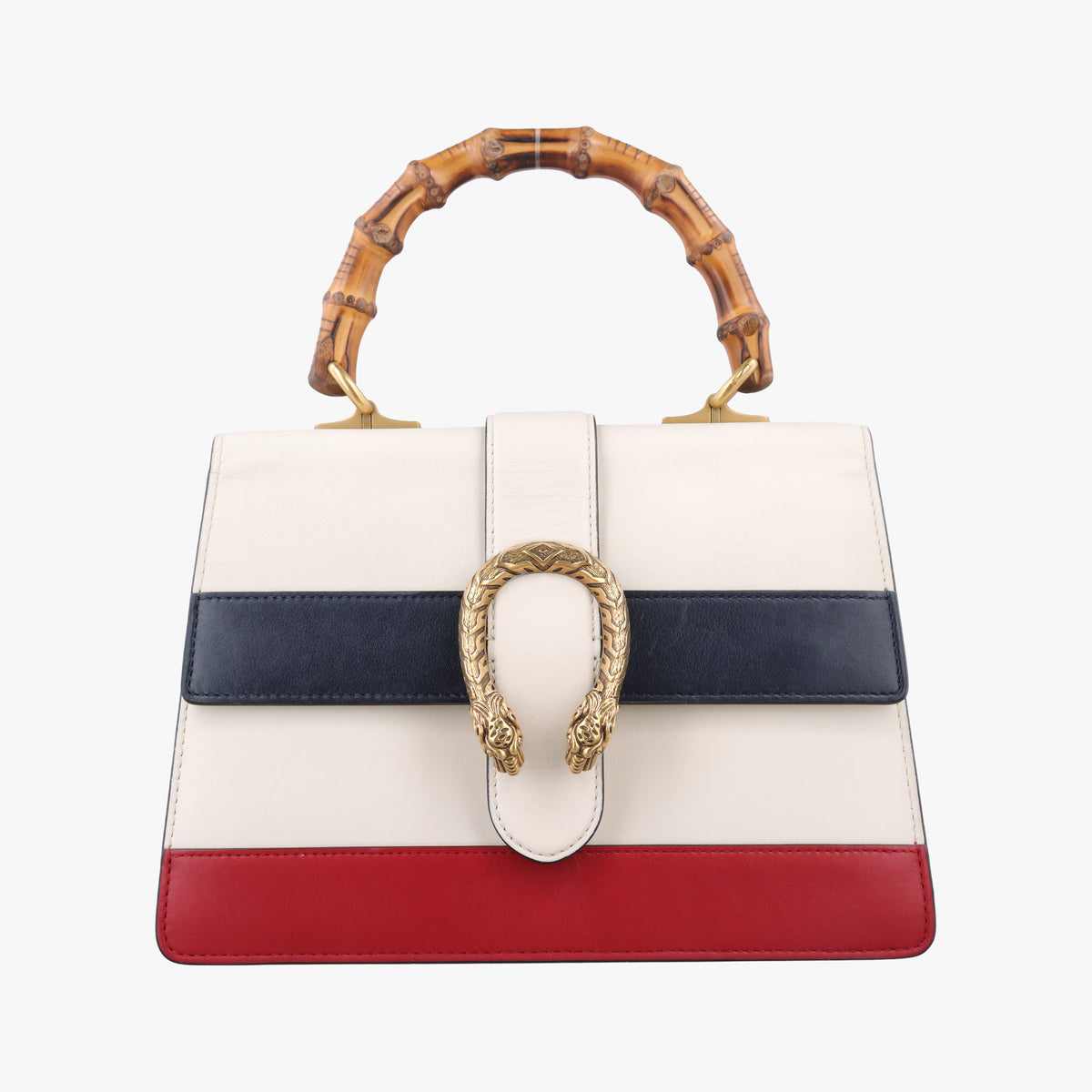 Dionysus Bamboo White×navy×red Leather 448075 D022664732ディオニュソス バンブー ホワイト×ネイビー×レッド レザー 448075 D022664732
