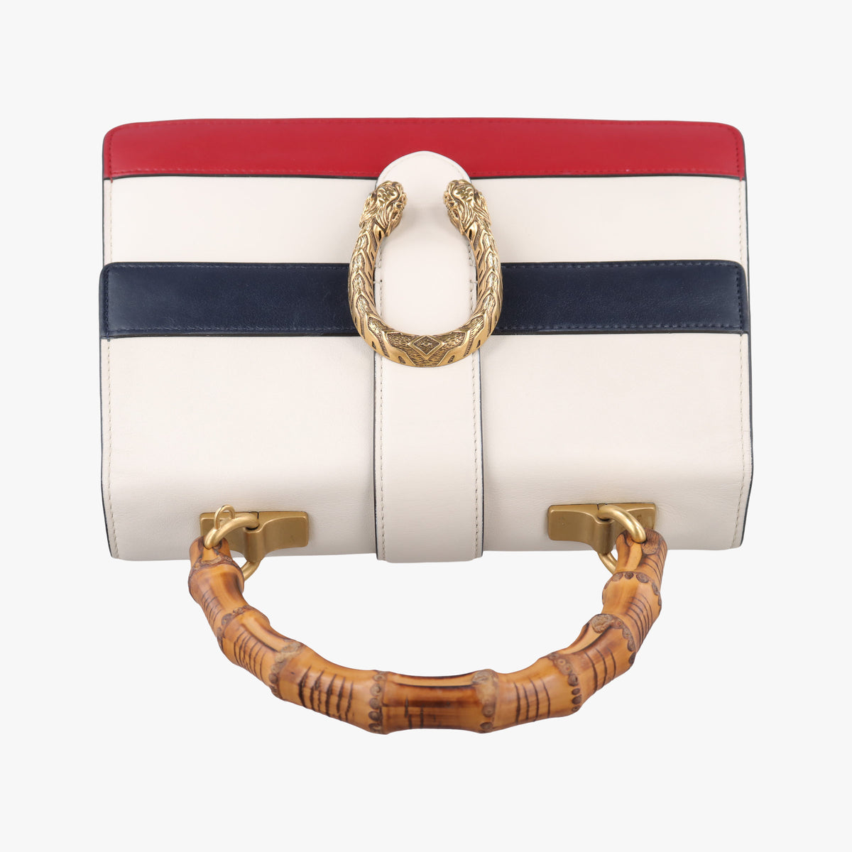 Dionysus Bamboo White×navy×red Leather 448075 D022664732ディオニュソス バンブー ホワイト×ネイビー×レッド レザー 448075 D022664732