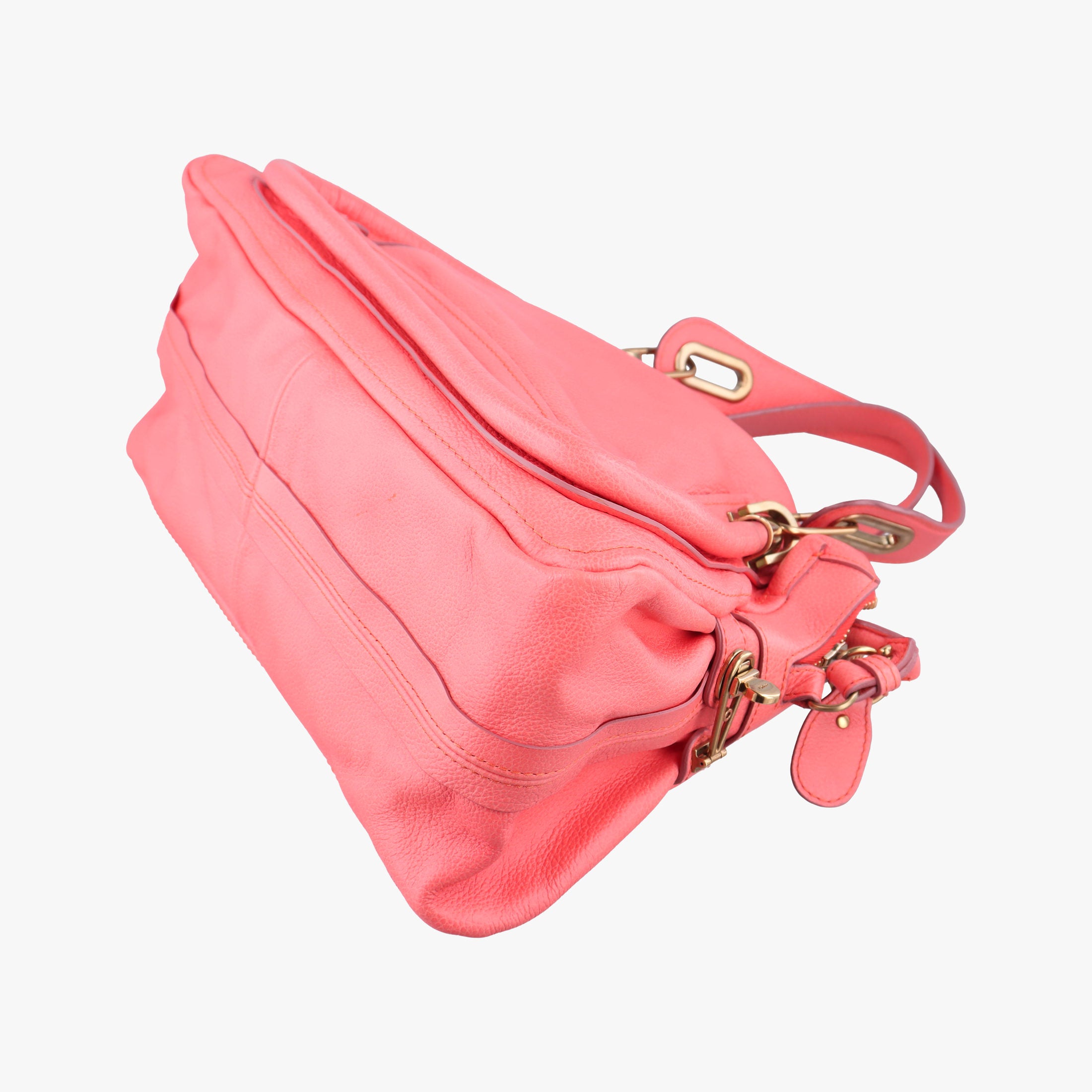 Pre-owned Chloe Paraty Pink Leather shoulderbag | stylenewstar
