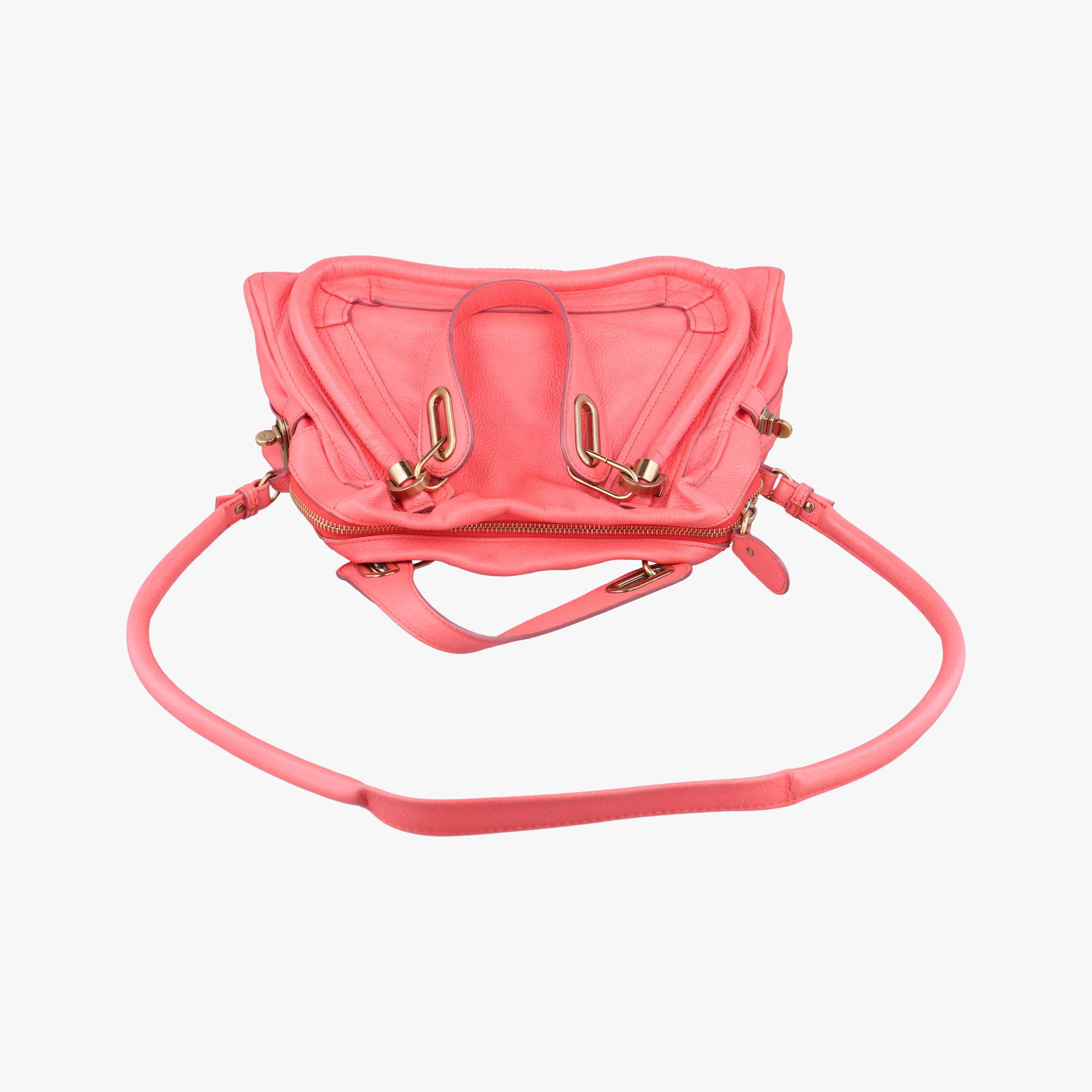 Pre-owned Chloe Paraty Pink Leather shoulderbag | stylenewstar