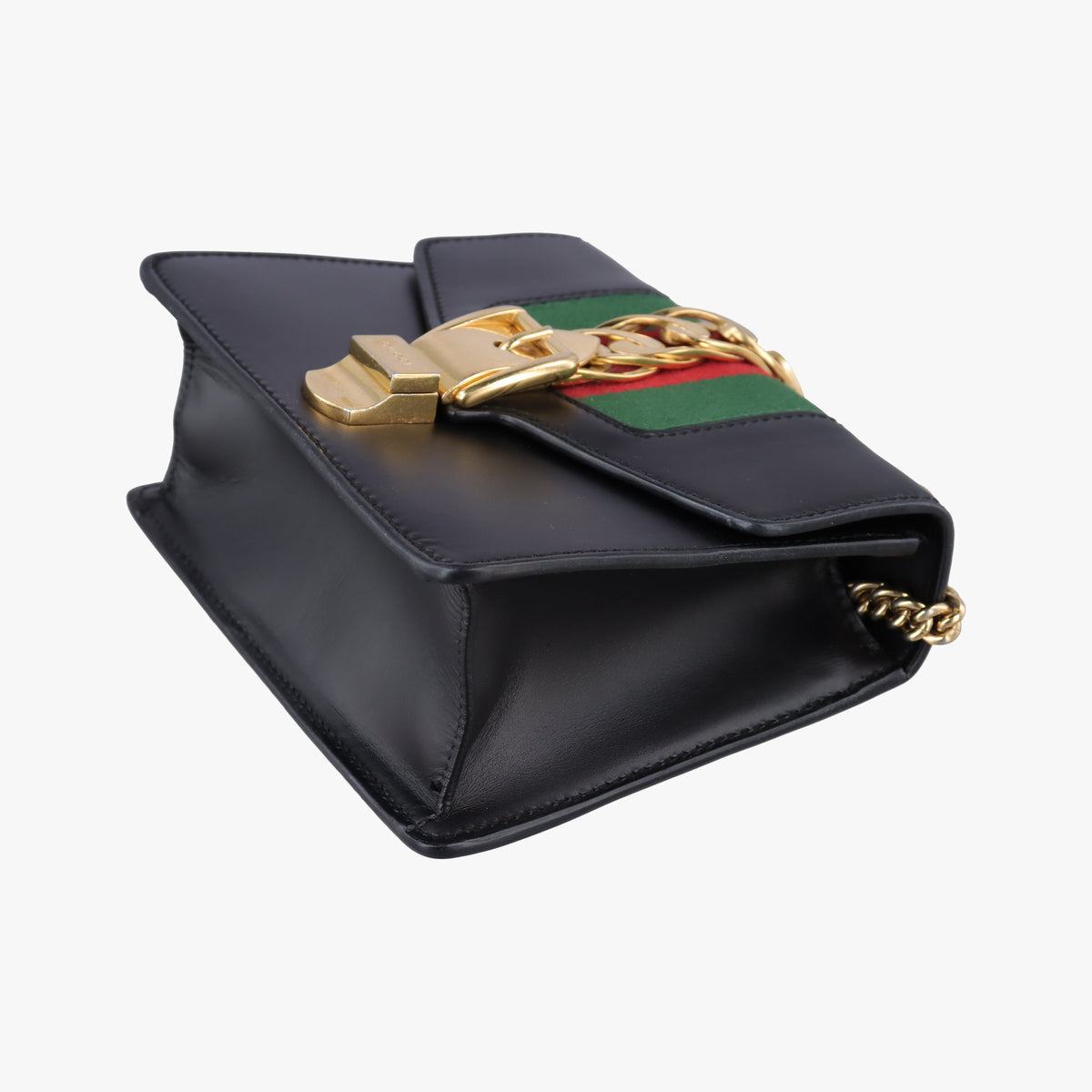 Sylvie Black×red×green Leather 431666 H021749324シルヴィ ブラック×レッド×グリーン レザー 431666 H021749324