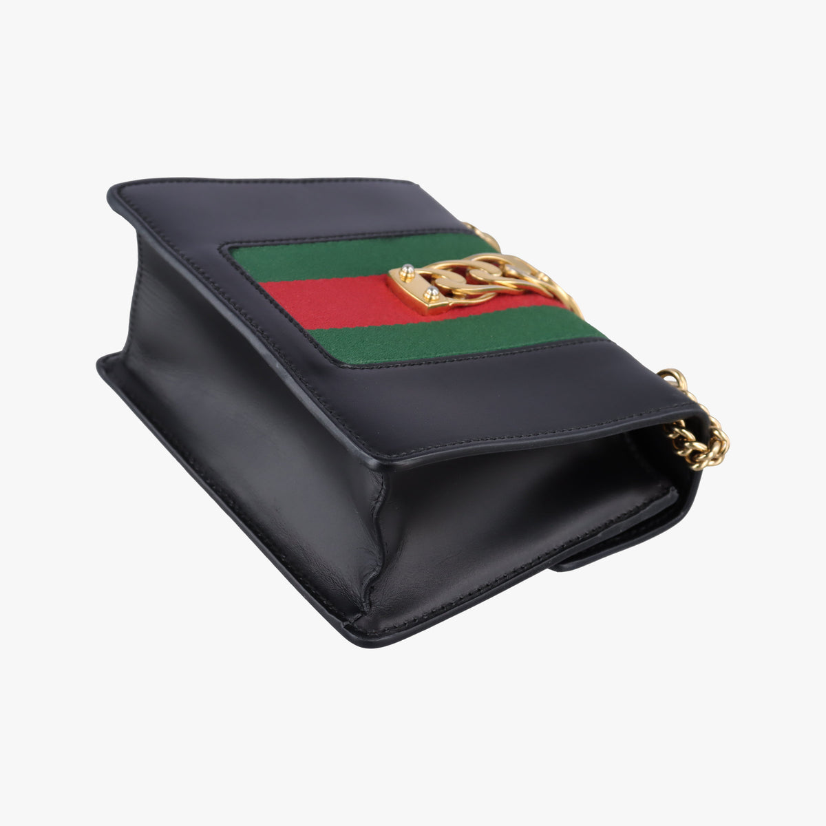 Sylvie Black×red×green Leather 431666 H021749324シルヴィ ブラック×レッド×グリーン レザー 431666 H021749324