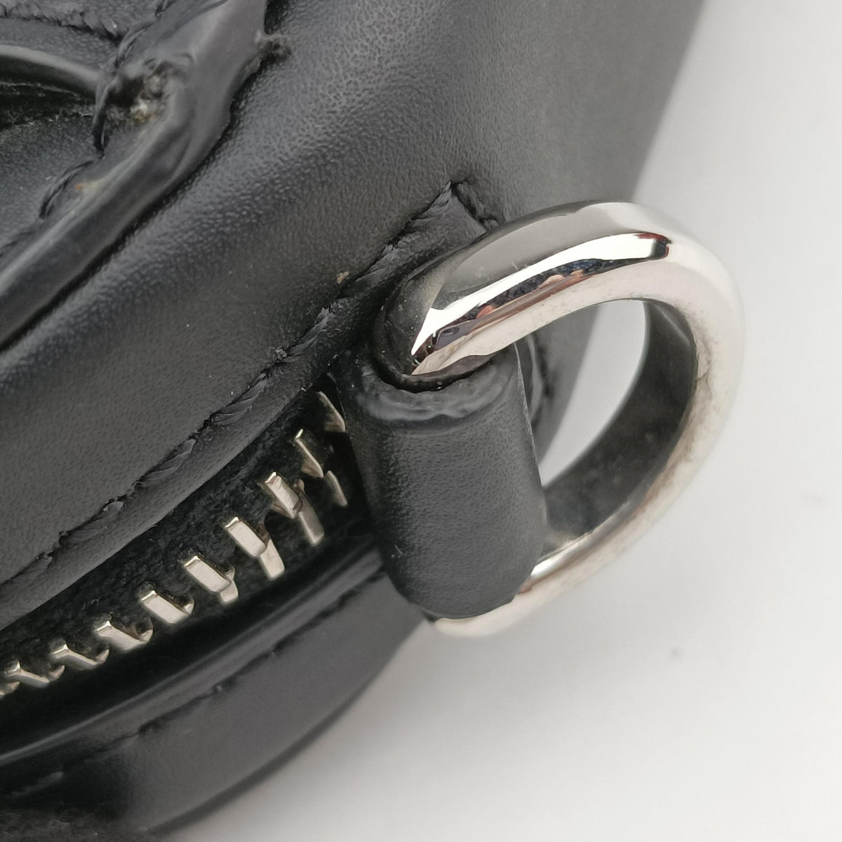 VLTN Print Black Leather IC ChipVLTN プリント ブラック レザー ICチップ