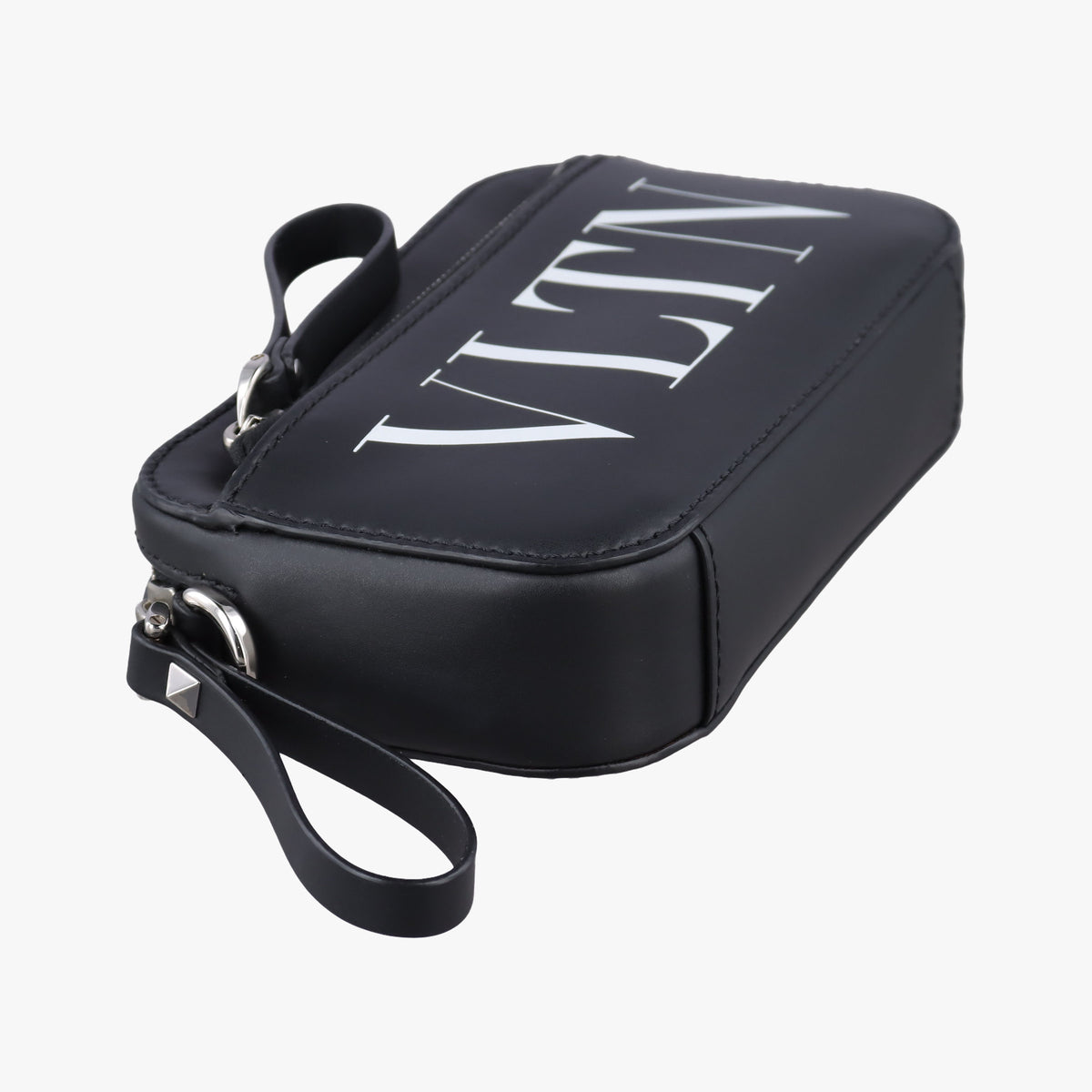 VLTN Print Black Leather IC ChipVLTN プリント ブラック レザー ICチップ