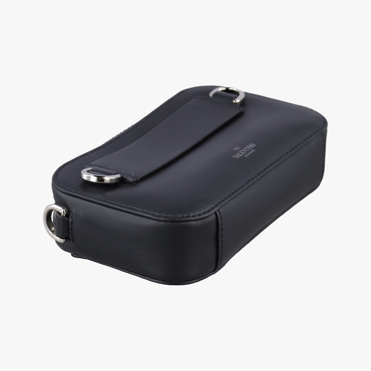 VLTN Print Black Leather IC ChipVLTN プリント ブラック レザー ICチップ