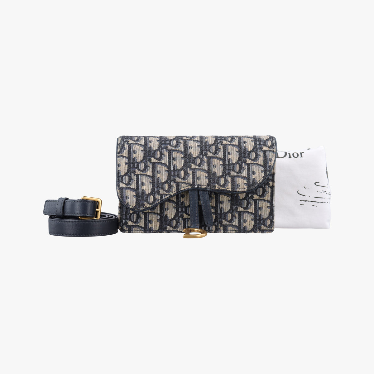 Saddle Navy×Gray Jacquard x Leather 12-MA-0290サドル ネイビー×グレー ジャガード×レザー 12-MA-0290