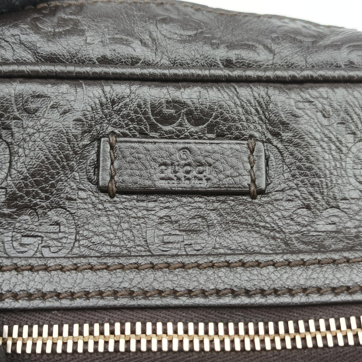 GG Imprime Messenger Brown Leather 201448 C5735543GGインプリメ メッセンジャー ブラウン レザー 201448 C5735543