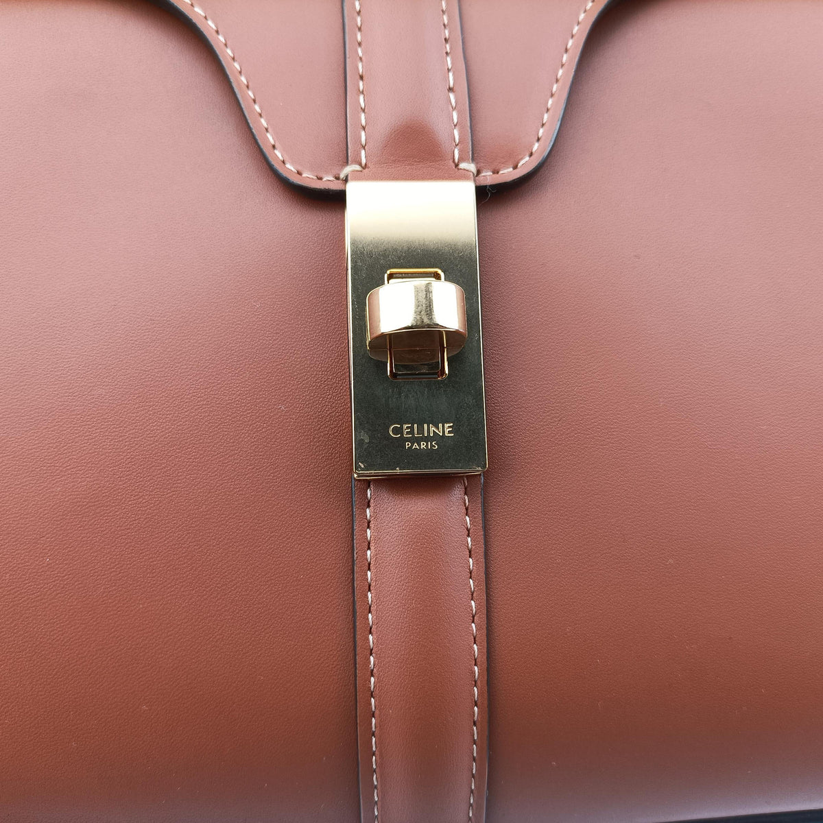 16 Mini Bag Brown Calfskin 188003 F-SL-129316 ミニ バッグ ブラウン カーフスキン 188003 F-SL-1293