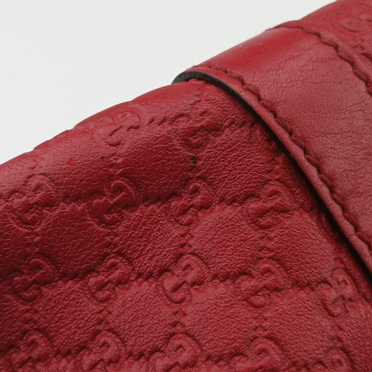GG charm dome Red Leather 341503 E020202023GGチャーム ドーム レッド レザー 341503 E020202023