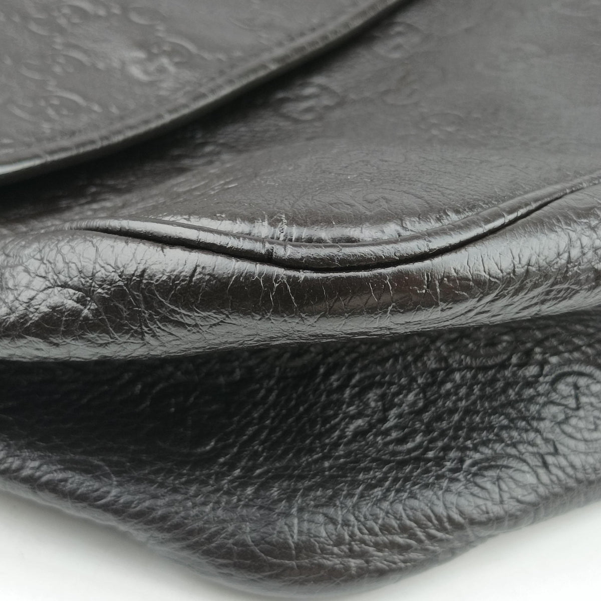 Guccissima Messenger Black Leather 223665 I9276912グッチッシマ メッセンジャー ブラック レザー 223665 I9276912
