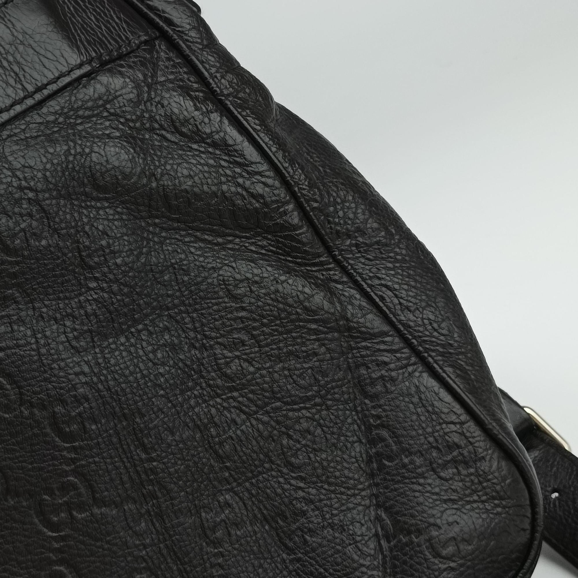 Guccissima Messenger Black Leather 223665 I9276912グッチッシマ メッセンジャー ブラック レザー 223665 I9276912