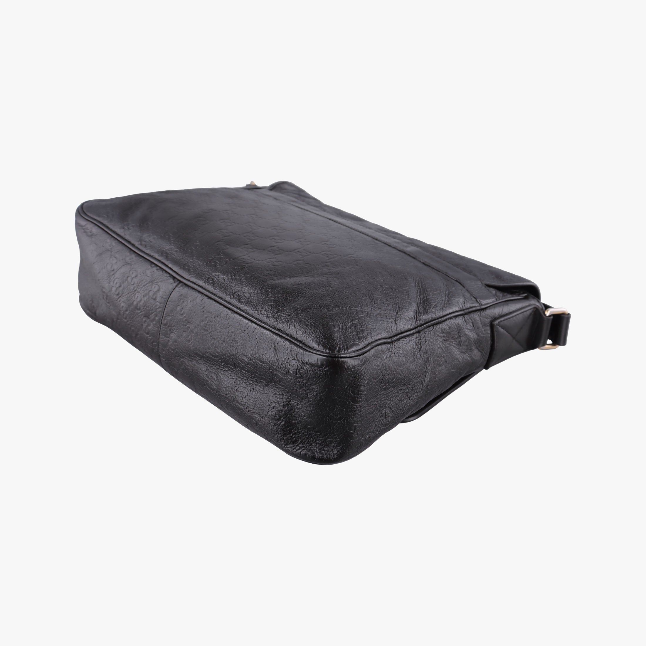 Guccissima Messenger Black Leather 223665 I9276912グッチッシマ メッセンジャー ブラック レザー 223665 I9276912