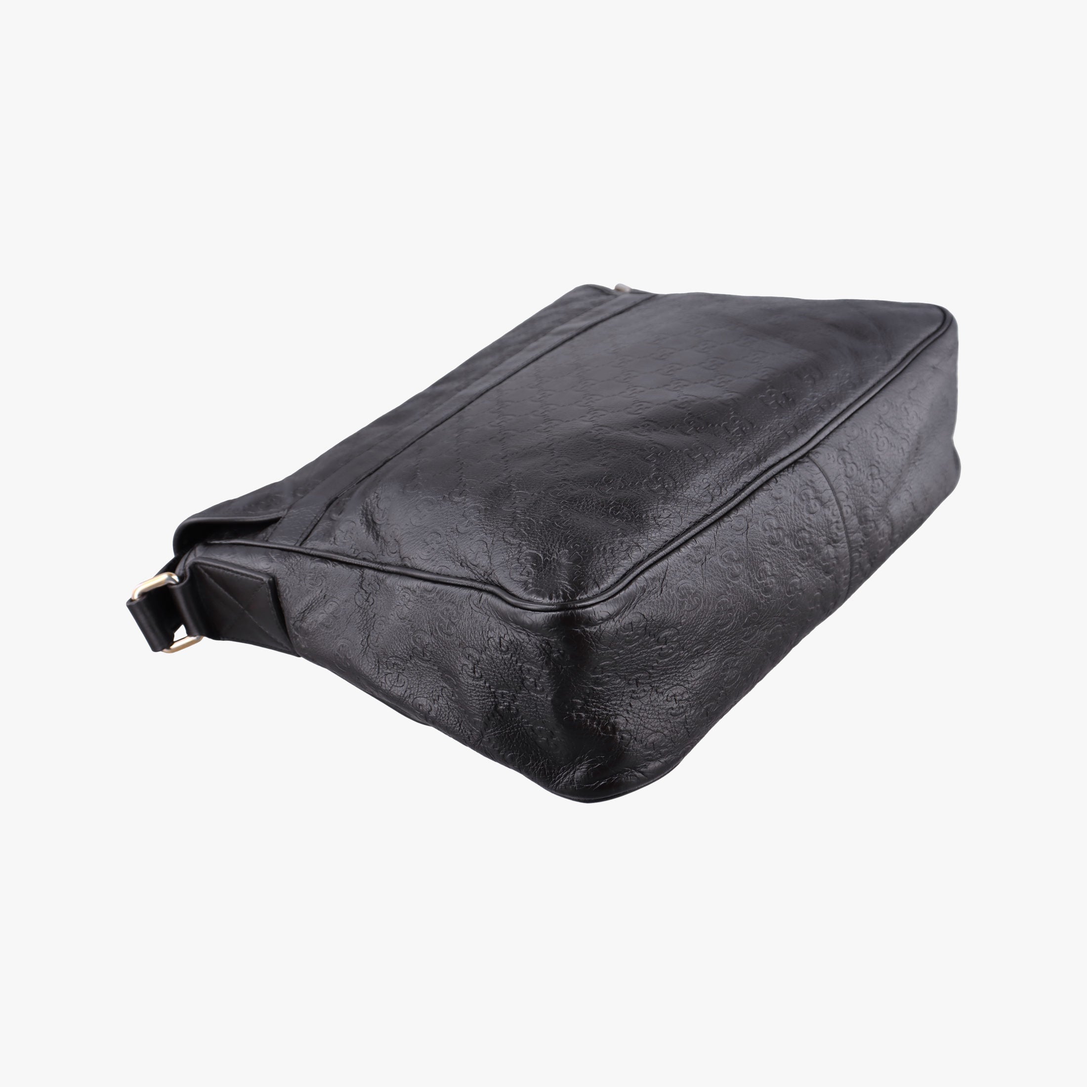 Guccissima Messenger Black Leather 223665 I9276912グッチッシマ メッセンジャー ブラック レザー 223665 I9276912
