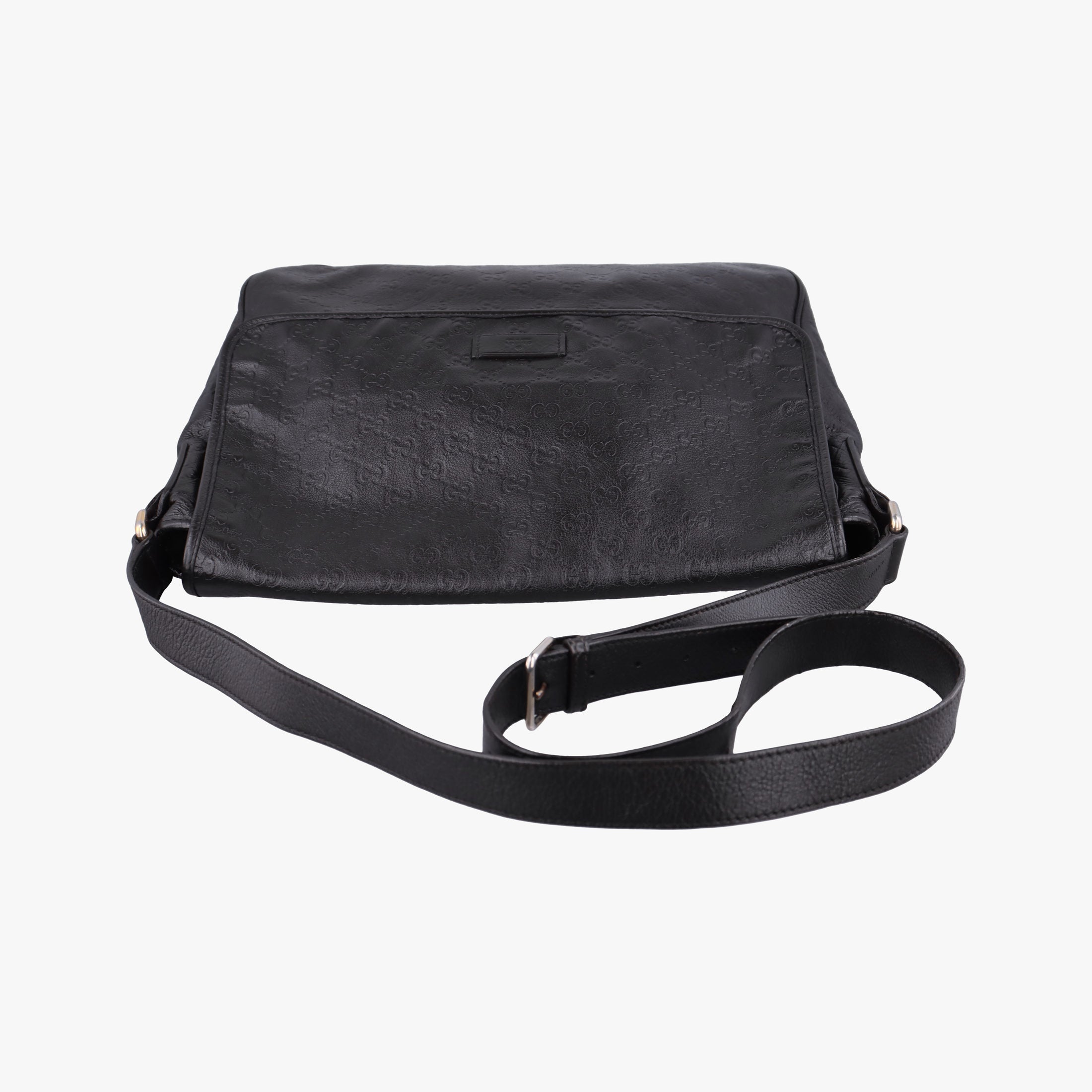 Guccissima Messenger Black Leather 223665 I9276912グッチッシマ メッセンジャー ブラック レザー 223665 I9276912