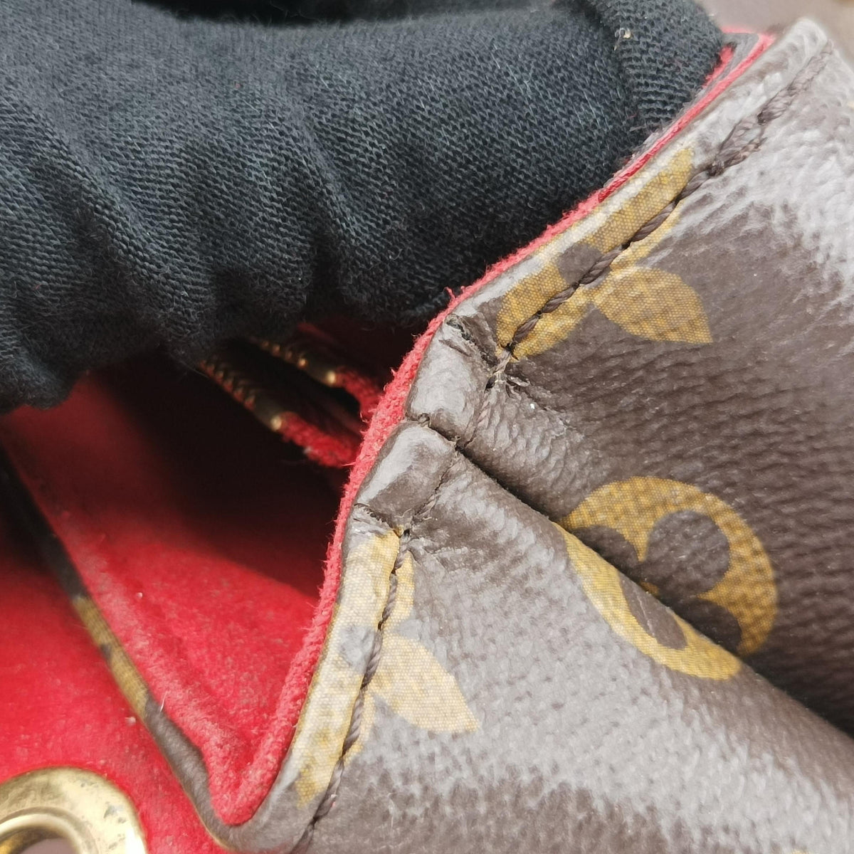 PALLAS Chain Brown×CERISE Monogram Canvas×calf leather M41201 CA2145パラス チェーン モノグラム/ブラウン×スリーズ モノグラムキャンバス×カーフレザー M41201 CA2145