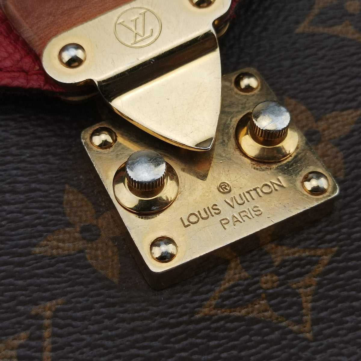PALLAS Chain Brown×CERISE Monogram Canvas×calf leather M41201 CA2145パラス チェーン モノグラム/ブラウン×スリーズ モノグラムキャンバス×カーフレザー M41201 CA2145