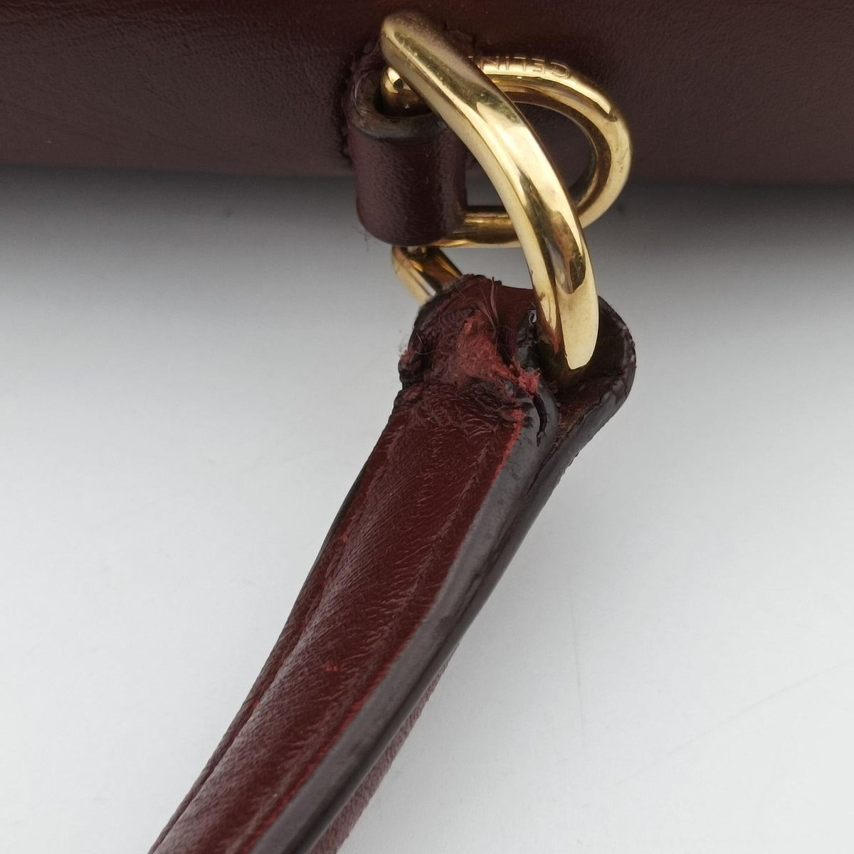Pre-owned Celine 16 Bag Burgundy Calfskin shoulderbag | stylenewstar