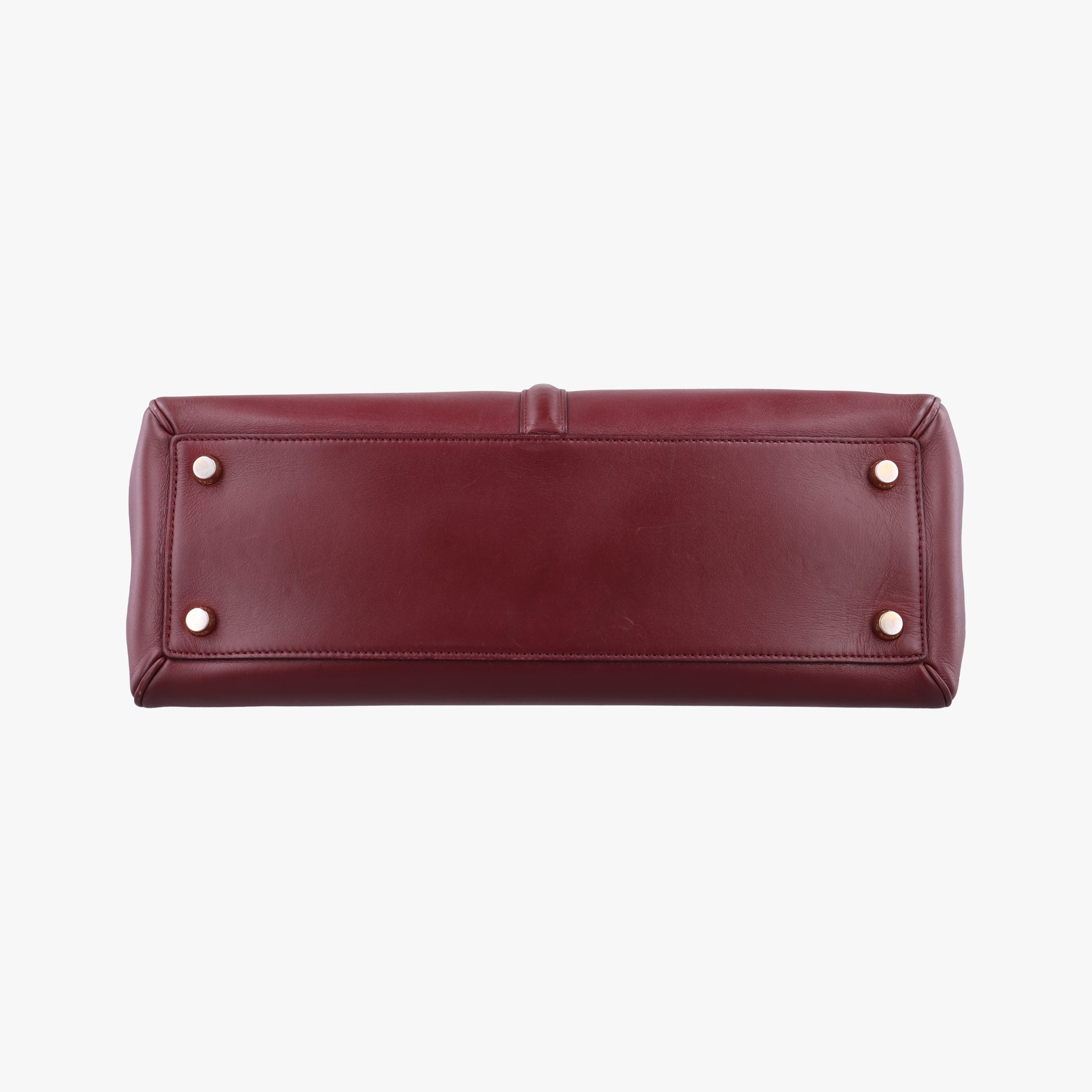 Pre-owned Celine 16 Bag Burgundy Calfskin shoulderbag | stylenewstar