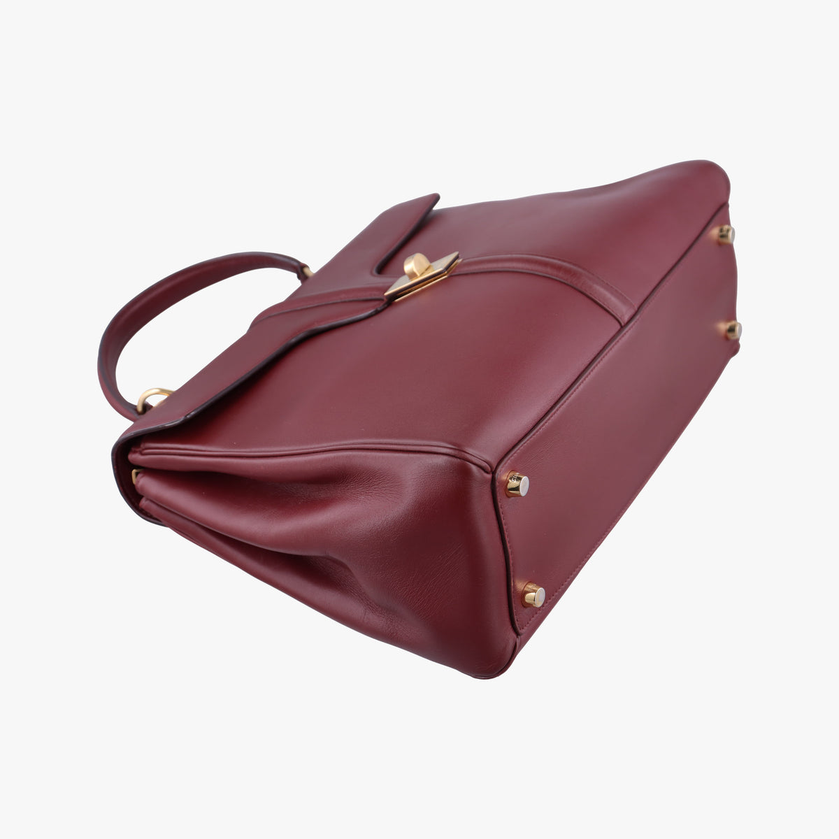 Pre-owned Celine 16 Bag Burgundy Calfskin shoulderbag | stylenewstar