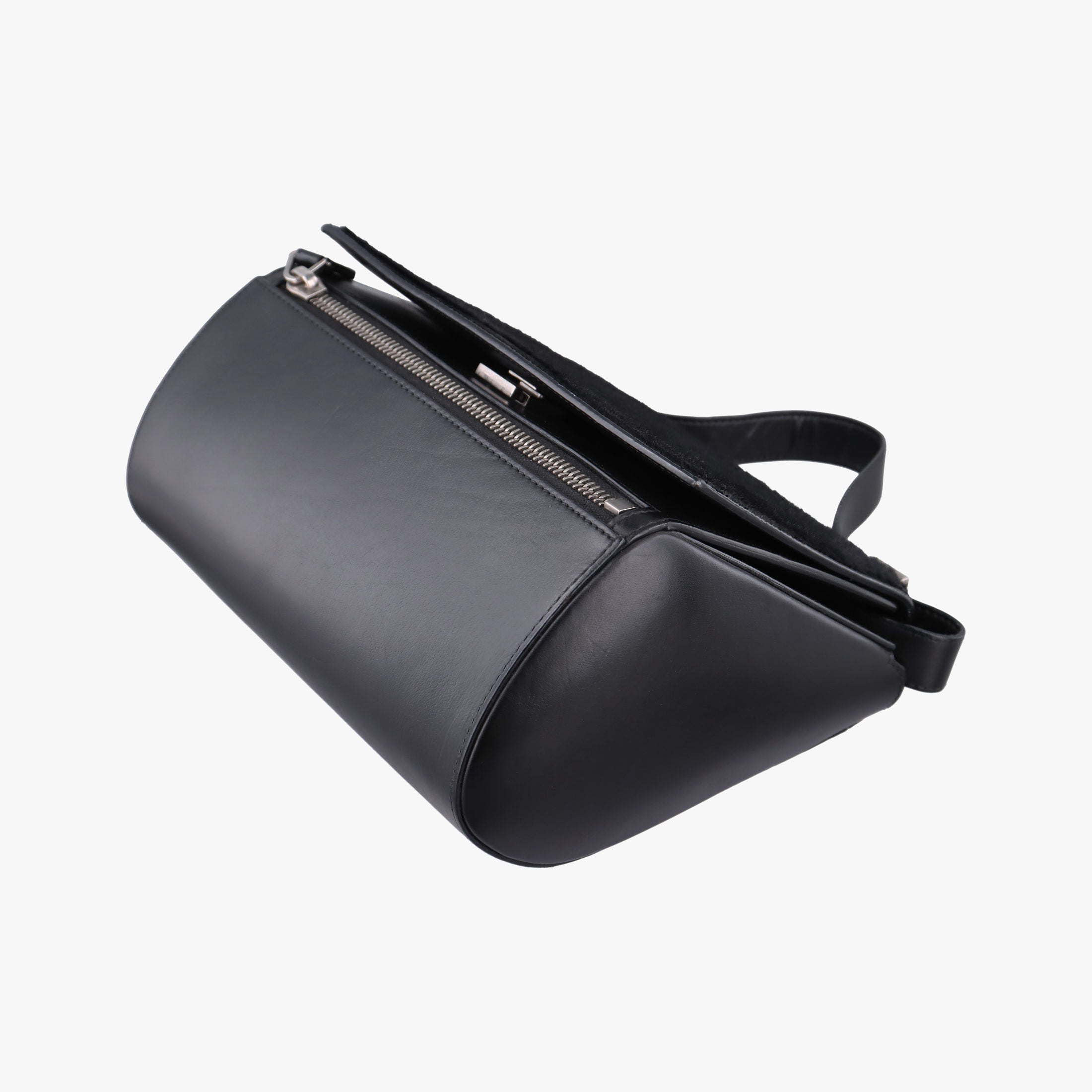 Vintage Givenchy Pandora Box Black Leather × Ponyhair shoulderbag | stylenewstar