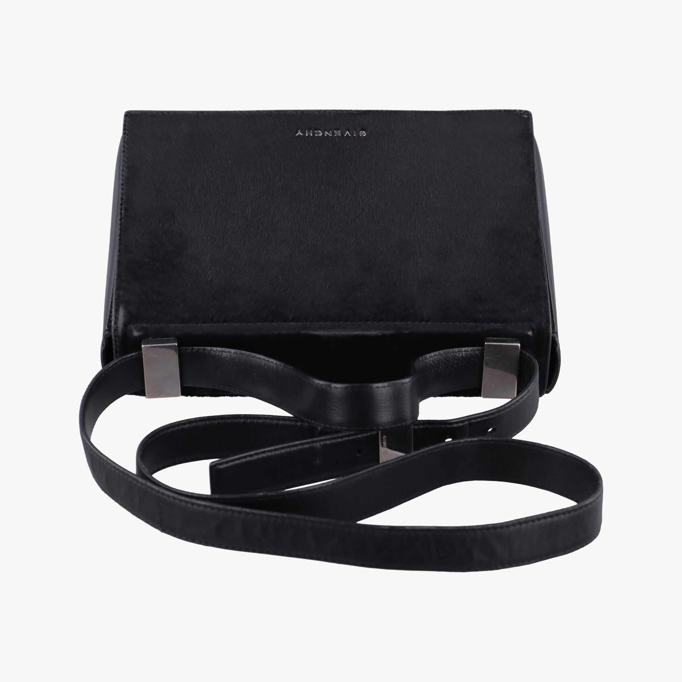 Vintage Givenchy Pandora Box Black Leather × Ponyhair shoulderbag | stylenewstar