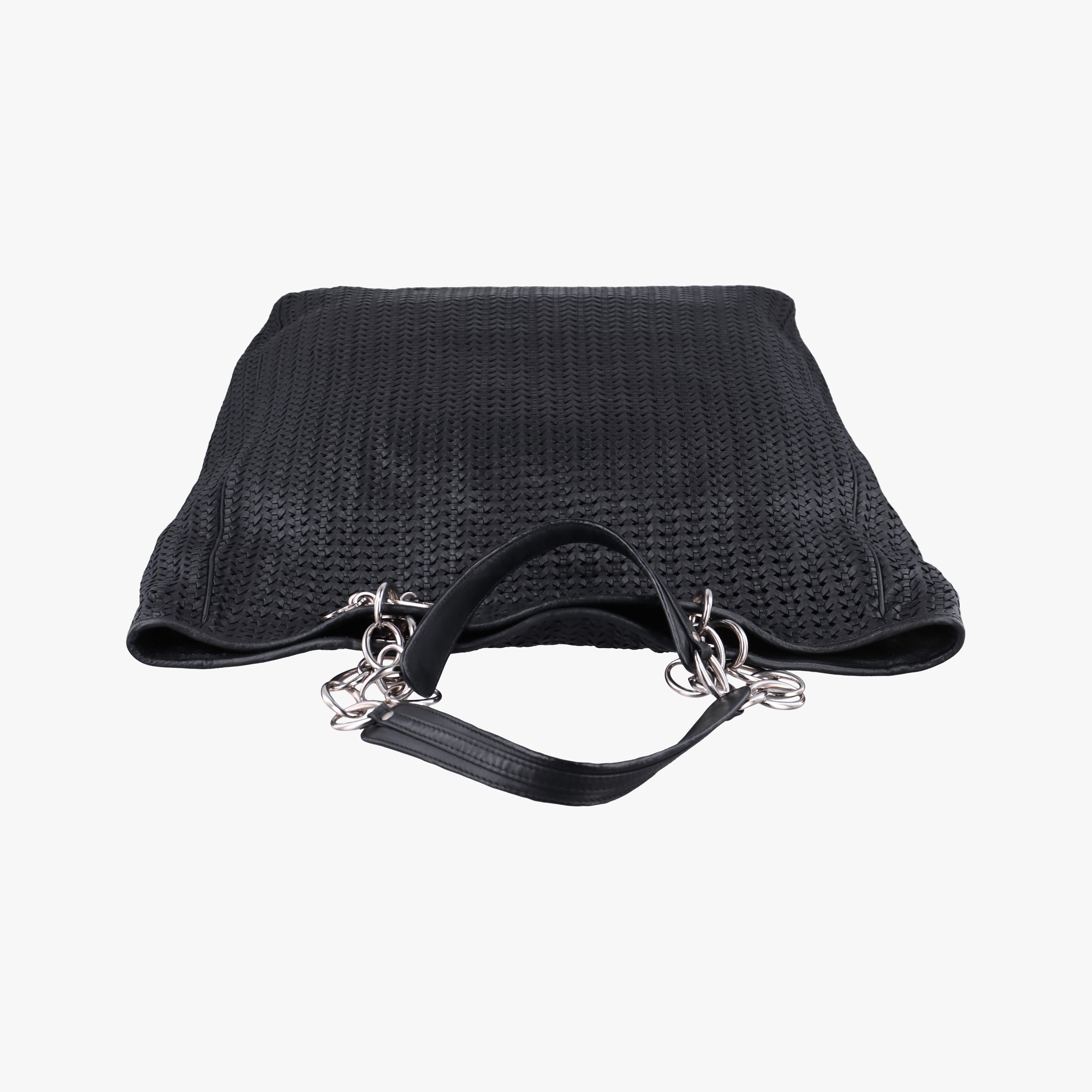 Soft Lady Dior Intrecciato Tote Black lambskin 225-BM-0038ソフト レディディオール イントレチャート トート ブラック ラムスキン 225-BM-0038