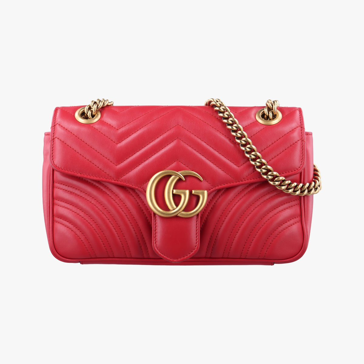 GG Marmont Red Leather 443497 C022367849GGマーモント レッド レザー 443497 C022367849