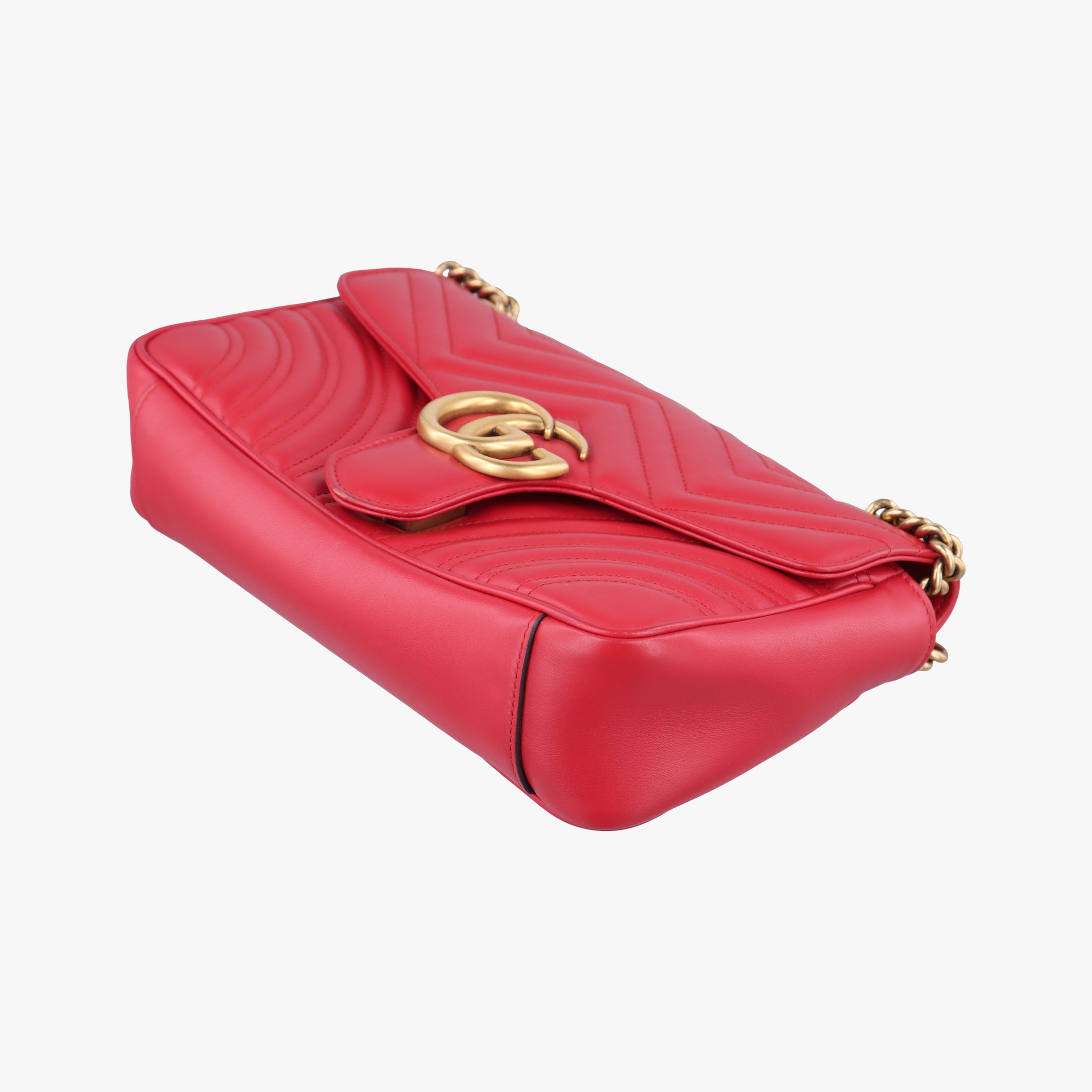 GG Marmont Red Leather 443497 C022367849GGマーモント レッド レザー 443497 C022367849