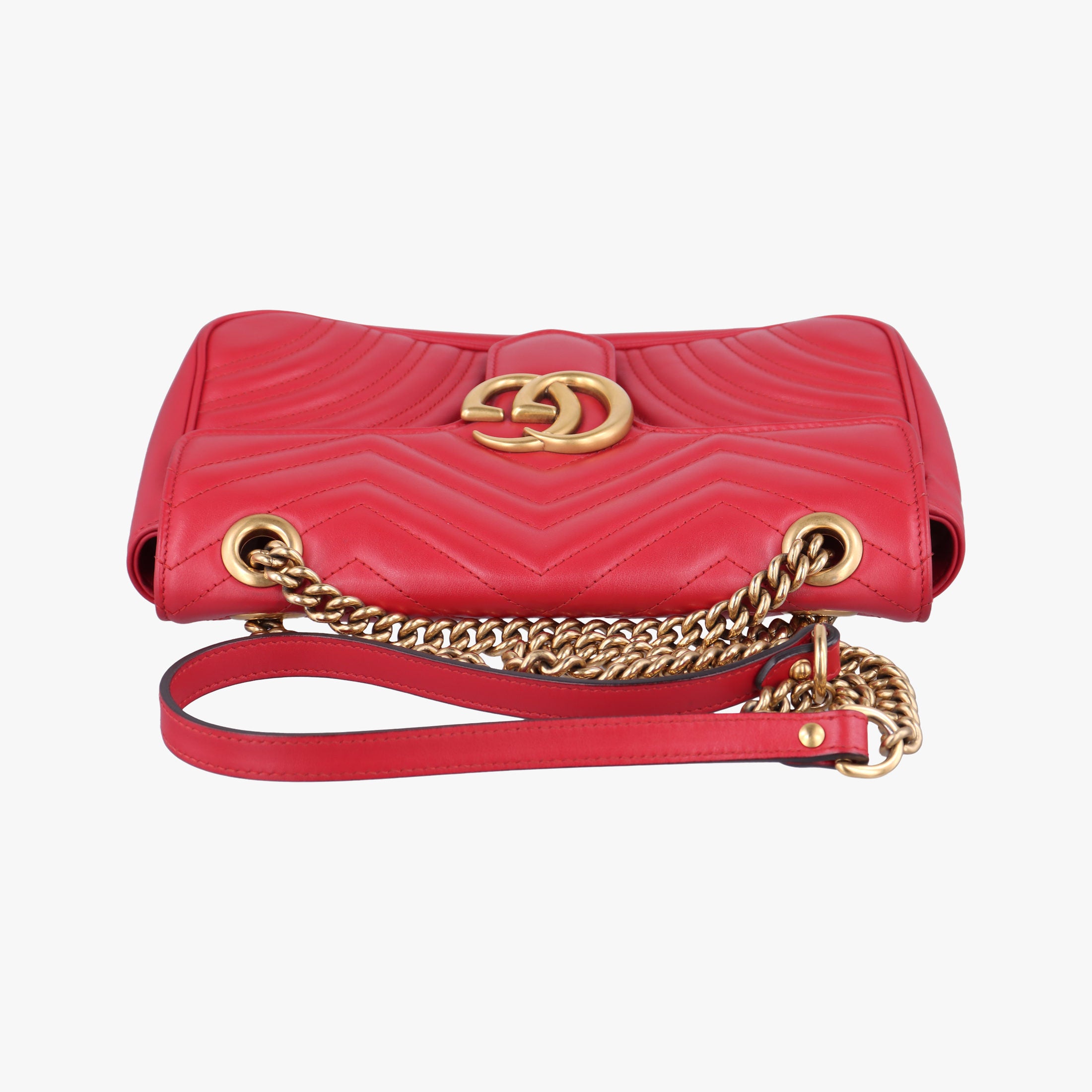 GG Marmont Red Leather 443497 C022367849GGマーモント レッド レザー 443497 C022367849