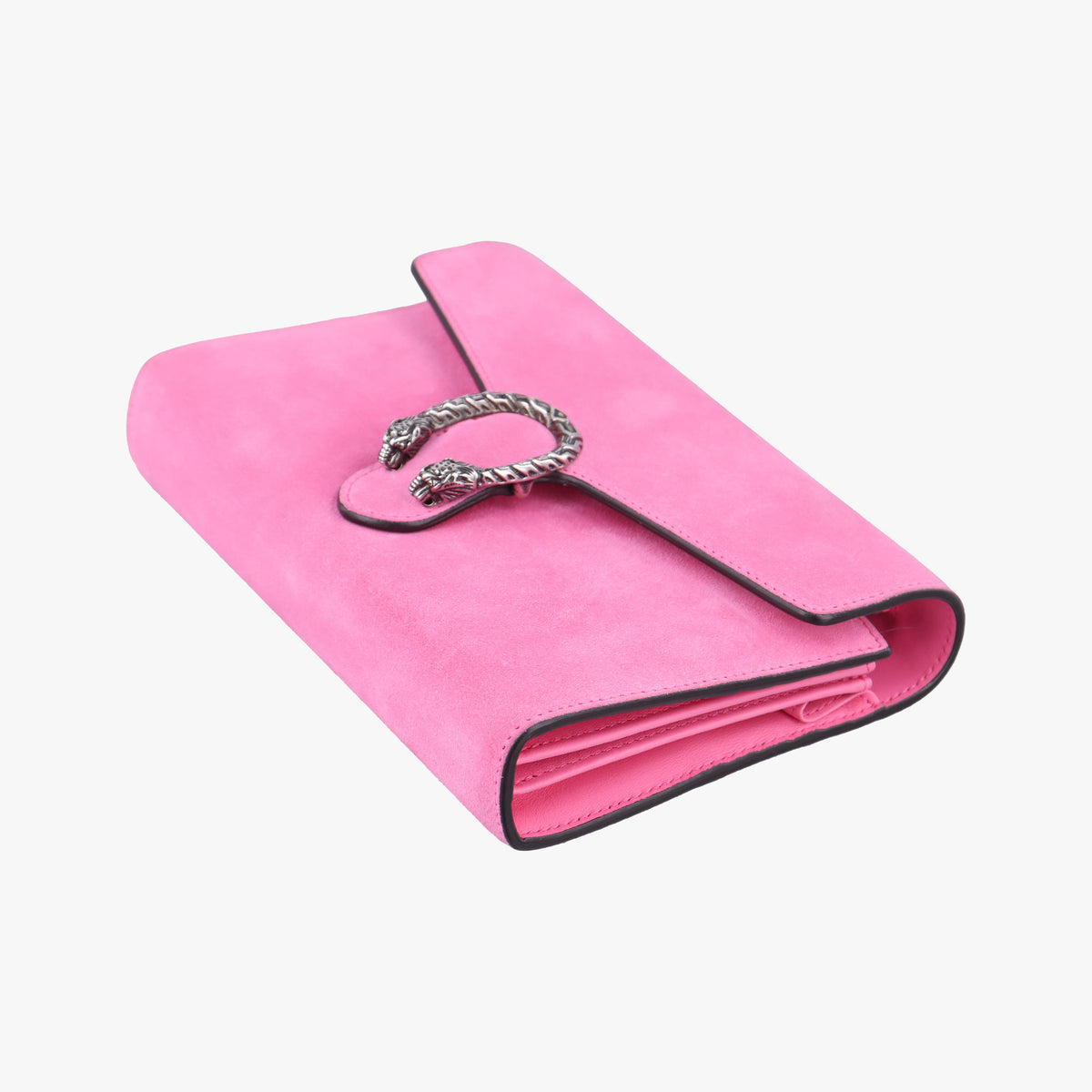 Pre-owned Gucci Dionysus Pink Suede 401231 shoulderbag | stylenewstar