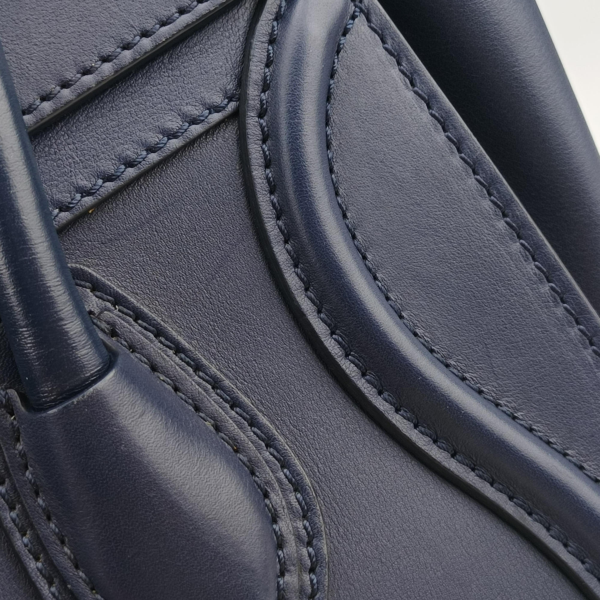 Luggage Mini Shopper Navy Leather S-ZP-0193ラゲージミニショッパー ネイビー レザー S-ZP-0193