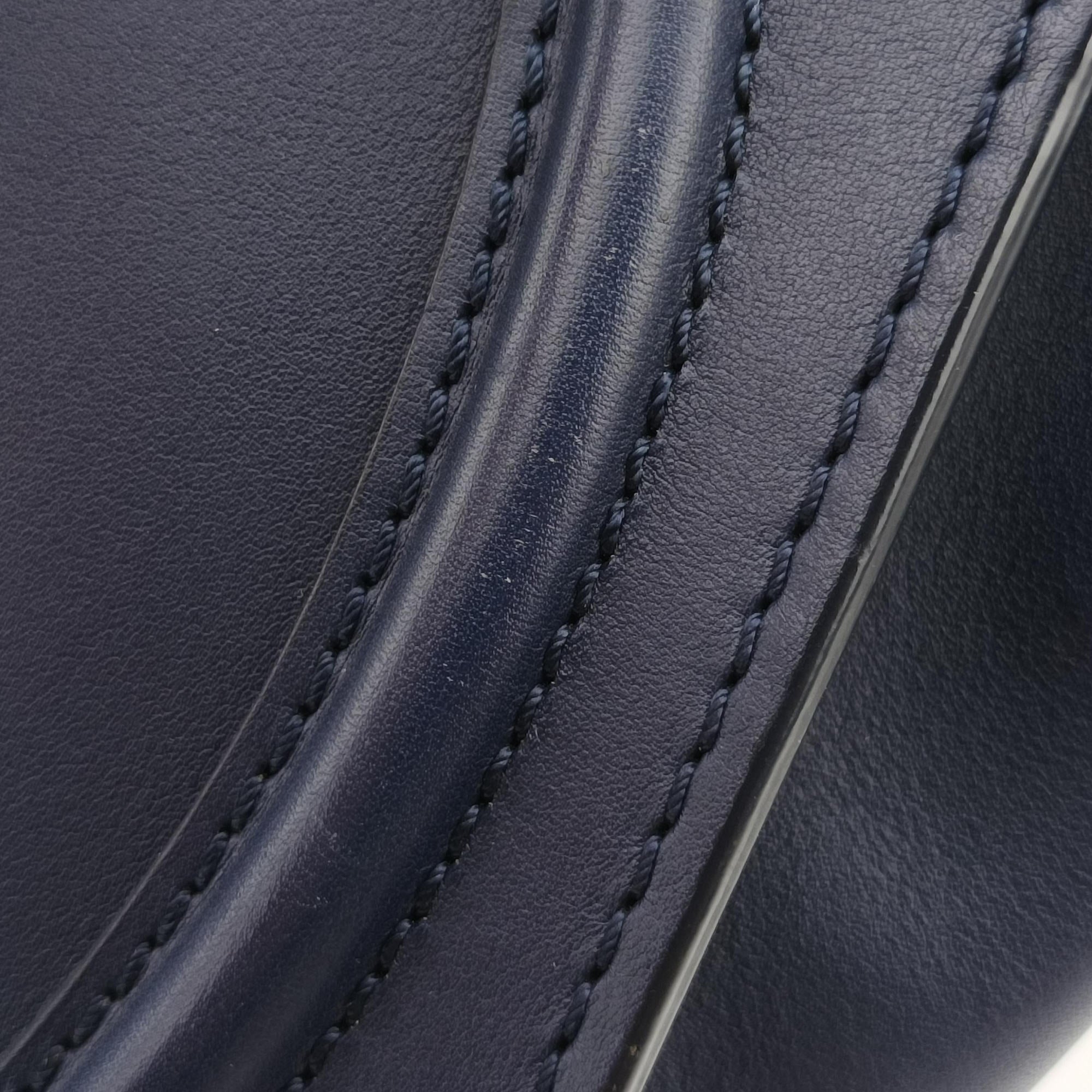 Luggage Mini Shopper Navy Leather S-ZP-0193ラゲージミニショッパー ネイビー レザー S-ZP-0193