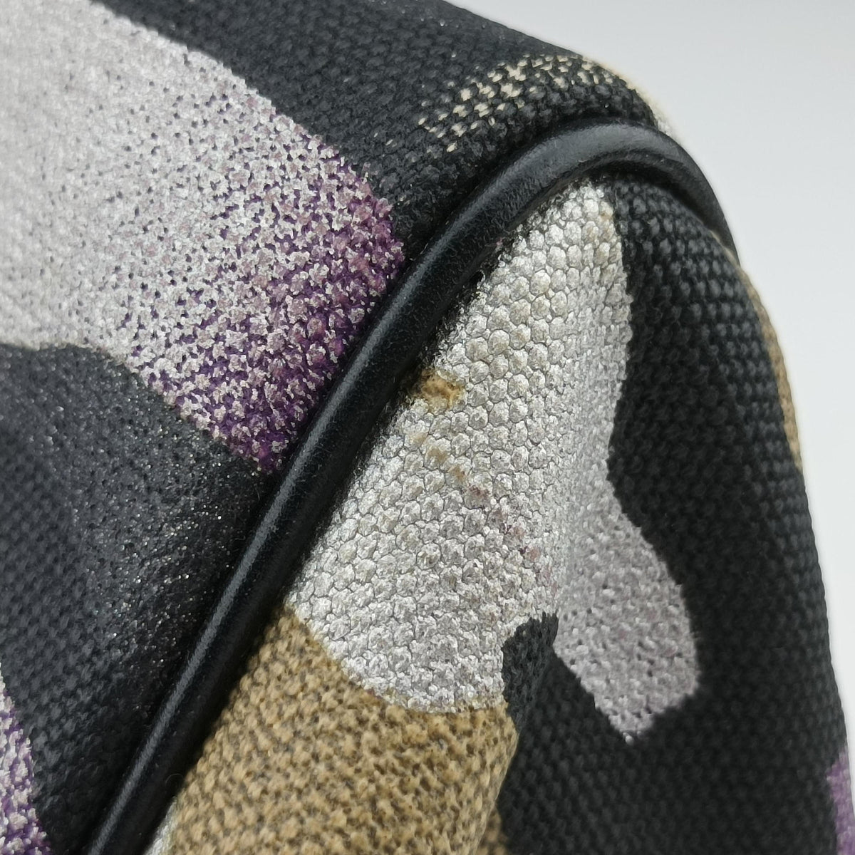 Camouflage Print Bowler Multicolour canvas 10-BO-1111カモフラージュプリントボウラー マルチカラー キャンバス 10-BO-1111