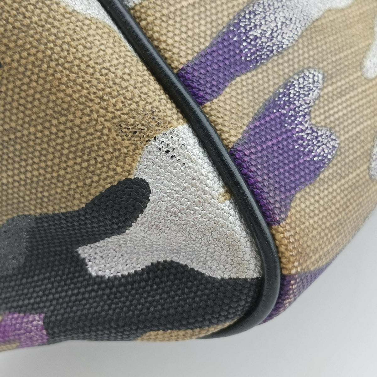 Camouflage Print Bowler Multicolour canvas 10-BO-1111カモフラージュプリントボウラー マルチカラー キャンバス 10-BO-1111