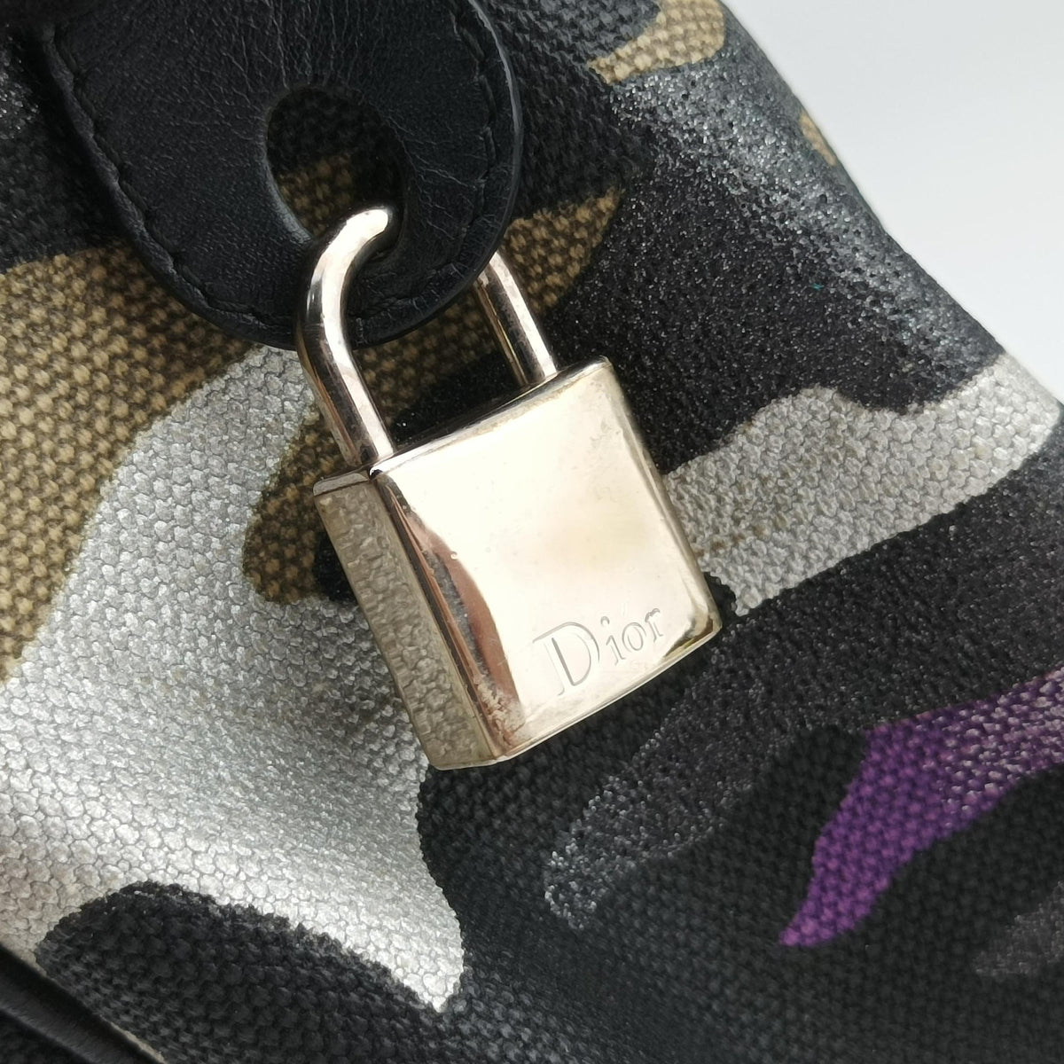 Camouflage Print Bowler Multicolour canvas 10-BO-1111カモフラージュプリントボウラー マルチカラー キャンバス 10-BO-1111