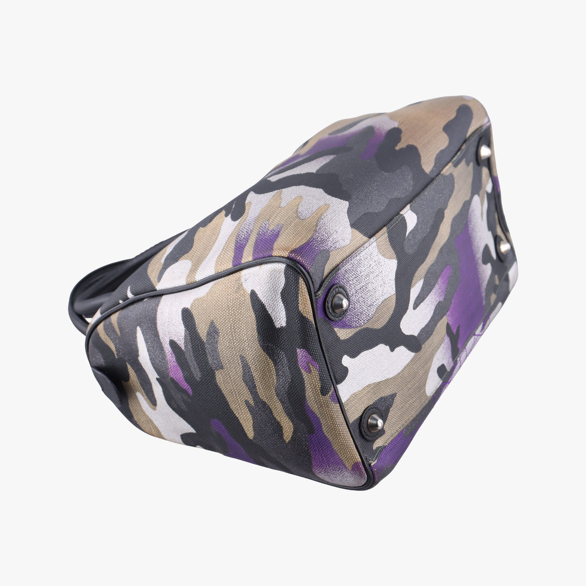 Camouflage Print Bowler Multicolour canvas 10-BO-1111カモフラージュプリントボウラー マルチカラー キャンバス 10-BO-1111