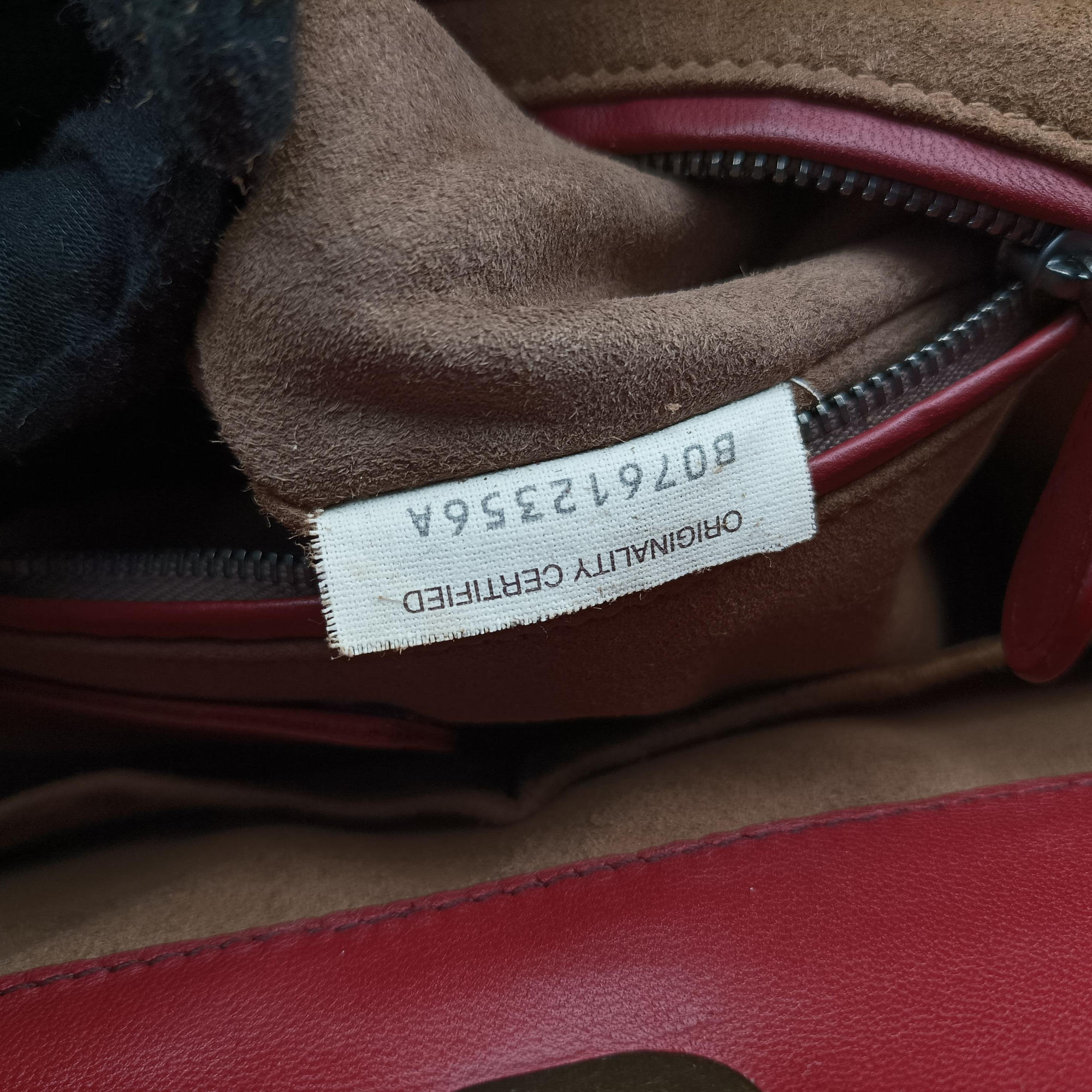 Intrecciato Ellitica Red lambskin B07612356Aイントレチャート エリティカ レッド ラムスキン B07612356A
