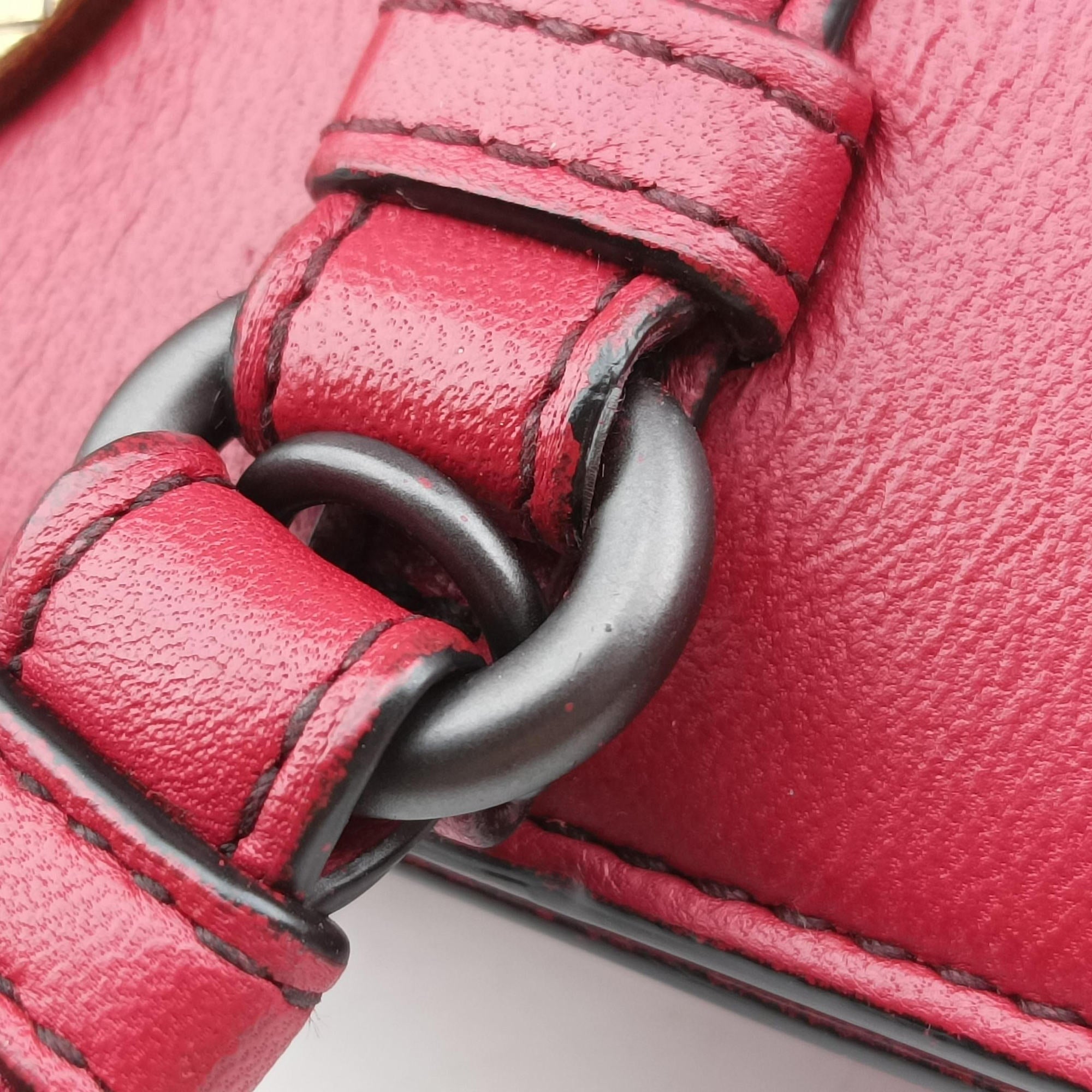 Intrecciato Ellitica Red lambskin B07612356Aイントレチャート エリティカ レッド ラムスキン B07612356A
